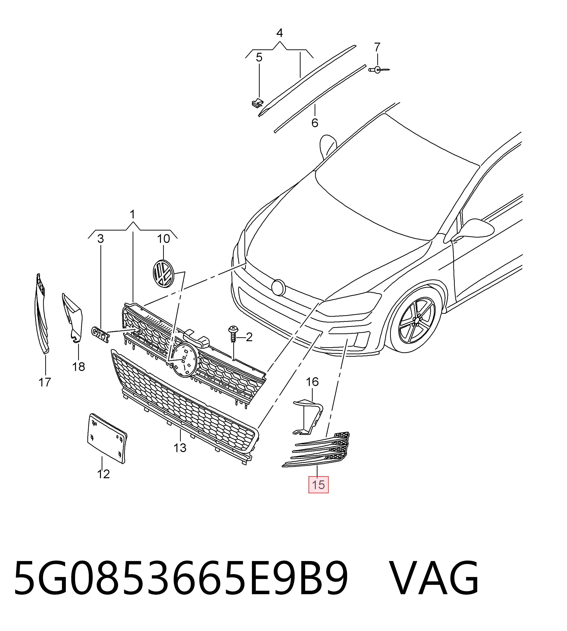 5G0853665E9B9 VAG