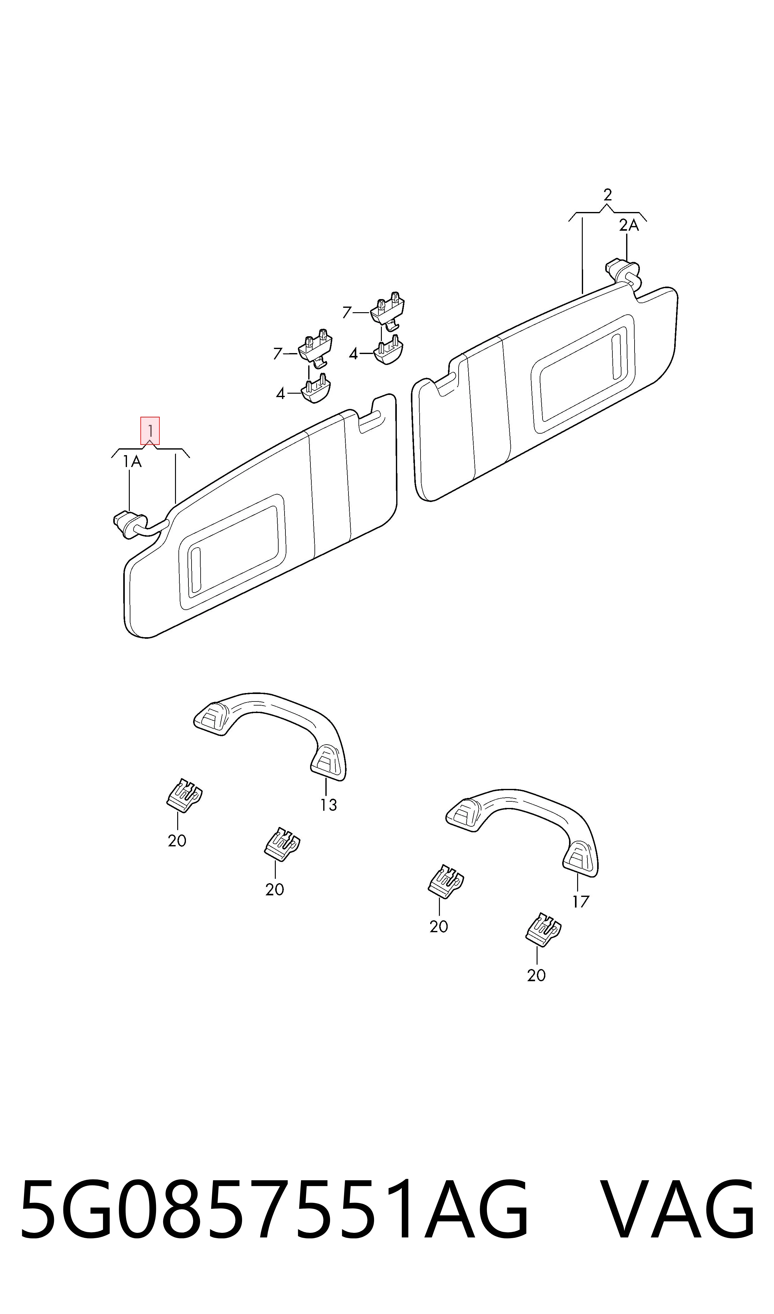 Osłona przeciwsłoneczna do Volkswagen Passat B8 3G2, CB2