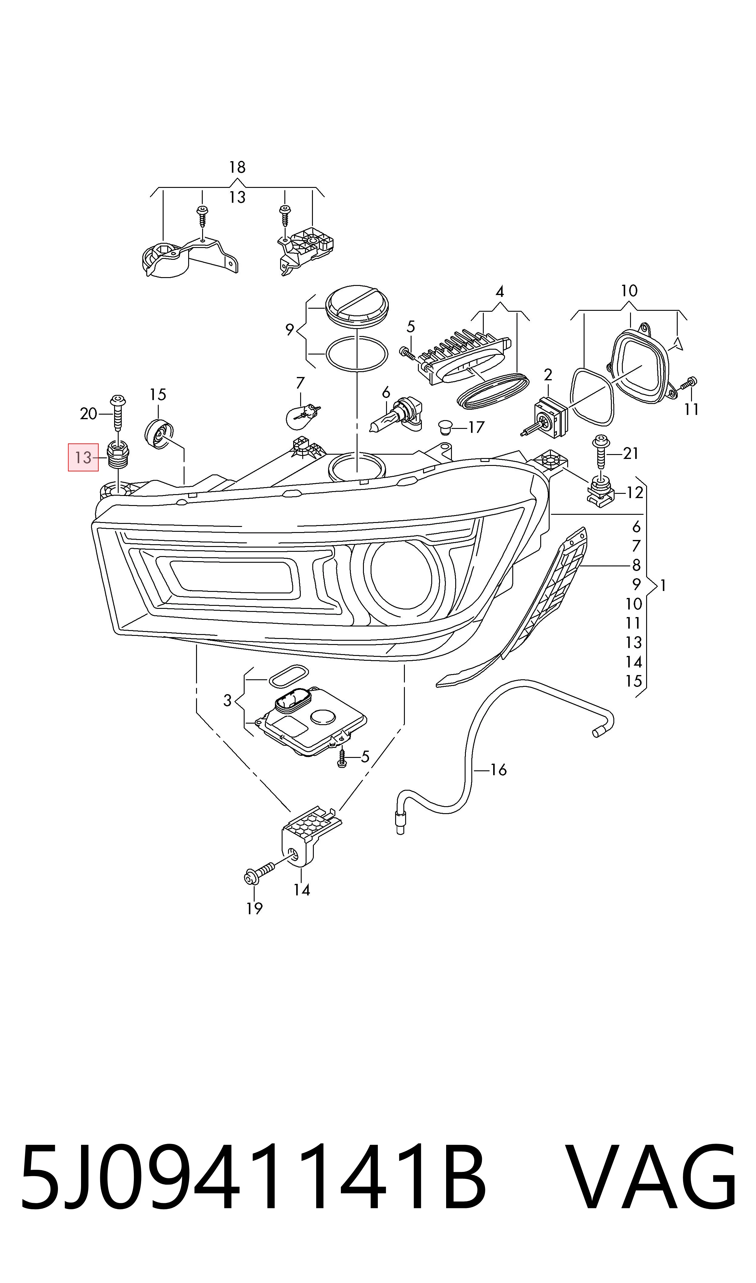 Korektor swiatel do Volkswagen Passat B8 3G2, CB2