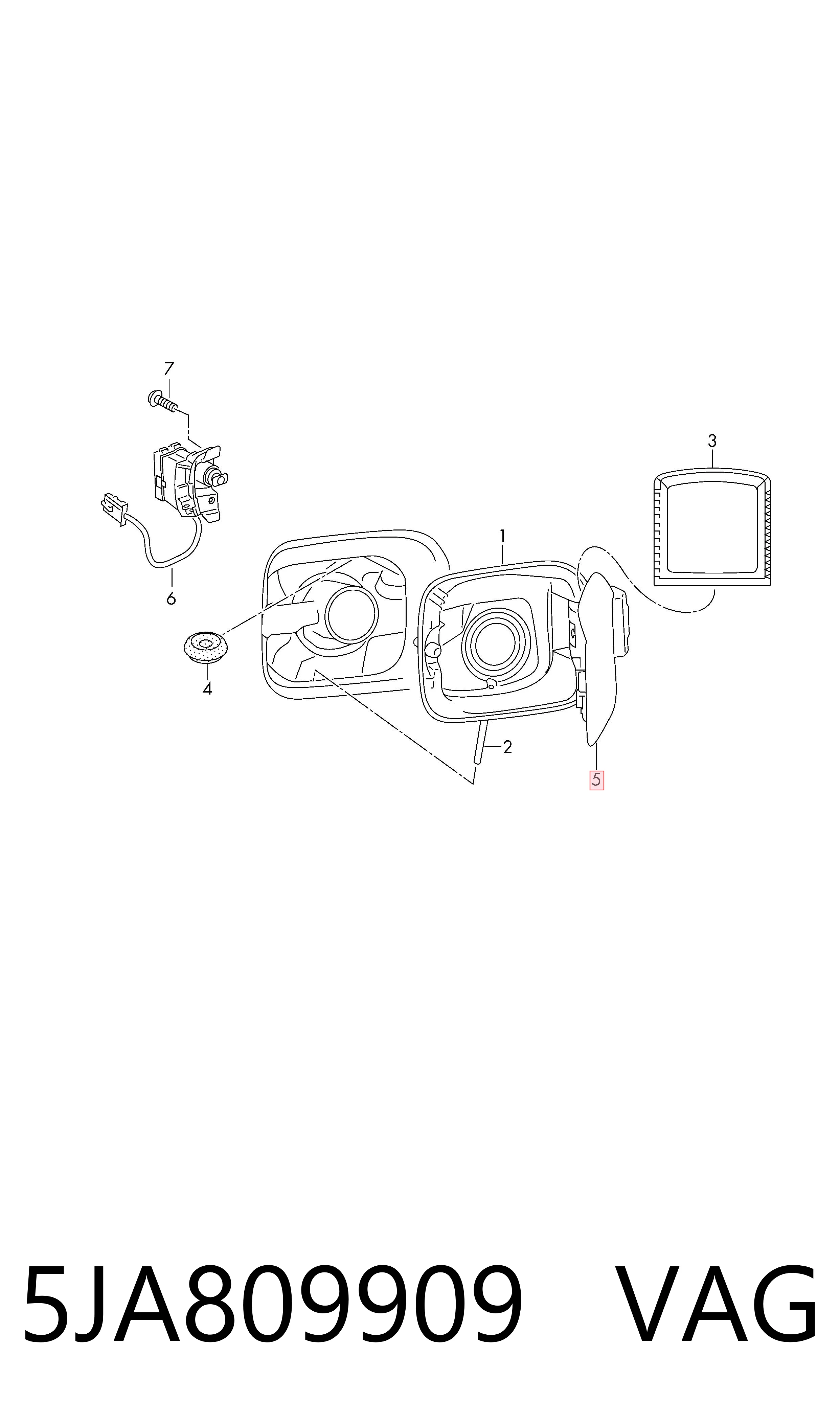 Klapka wlewu paliwa Skoda Rapid hatchback (NH3, NK3, NK6) (2012 - 2022) cena, od 56,20 USD