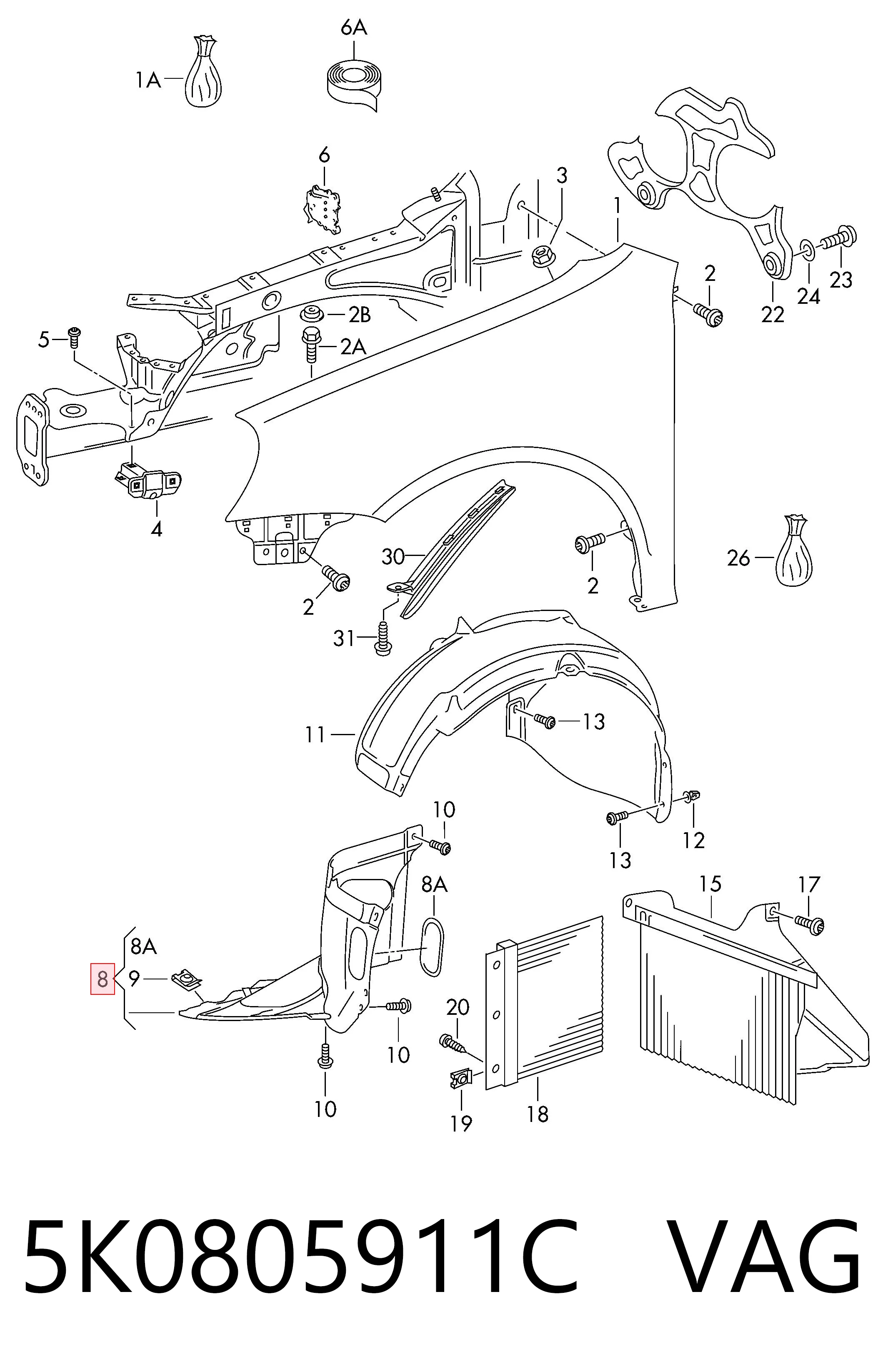 5K0805911C VAG
