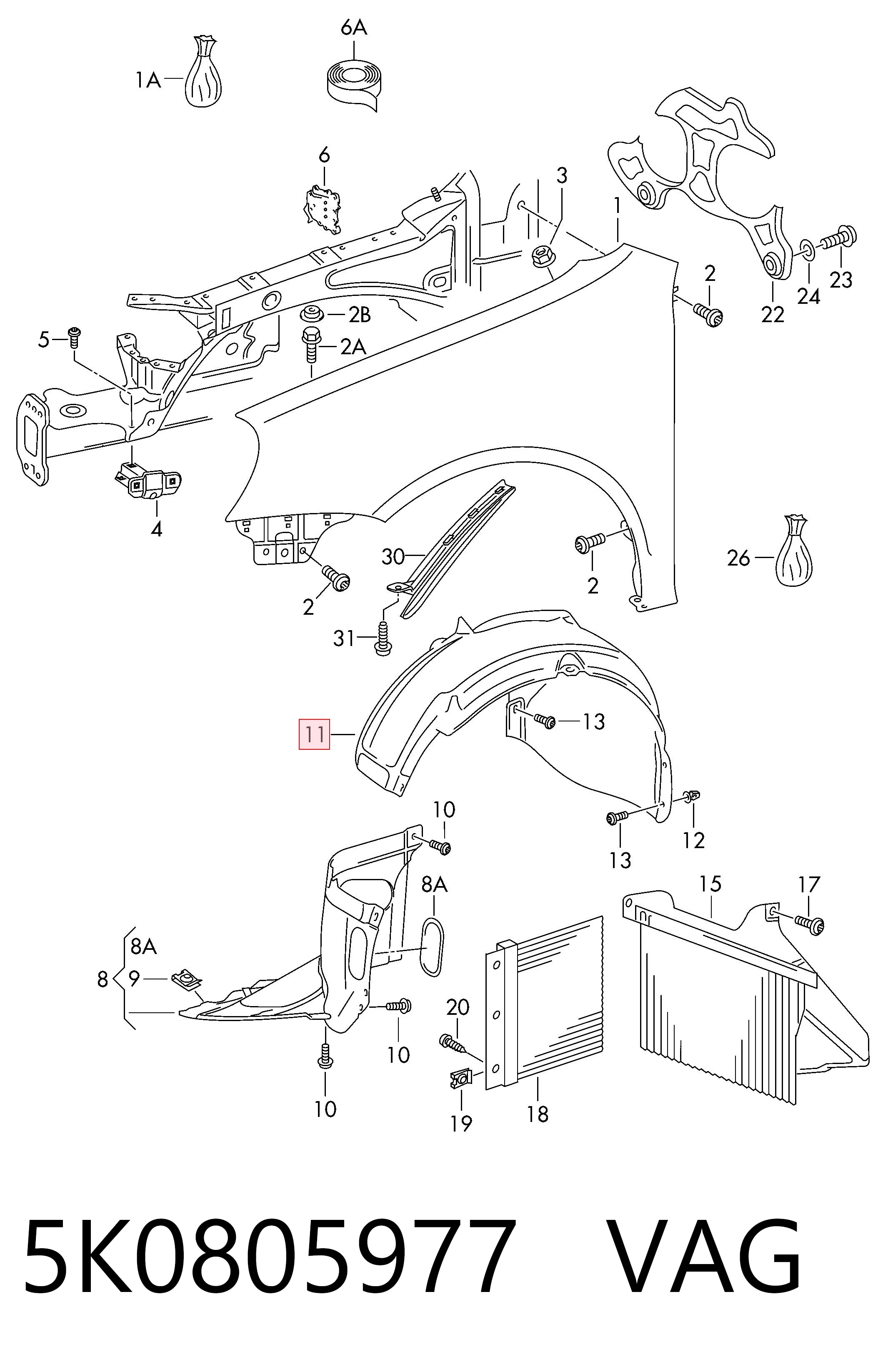 5K0805977 VAG