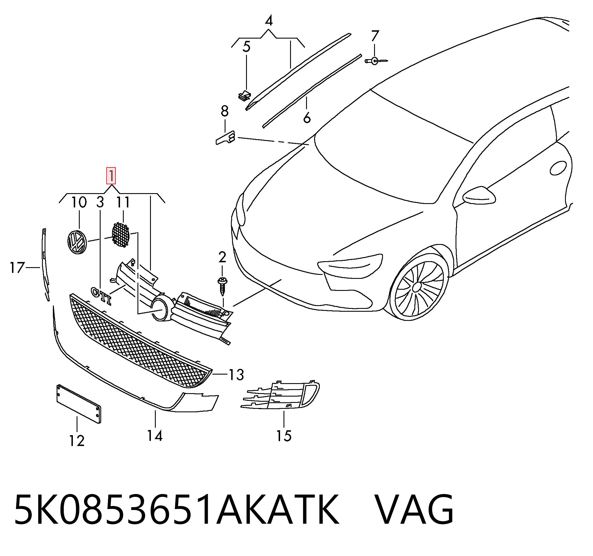 5K0853651AKATK VAG