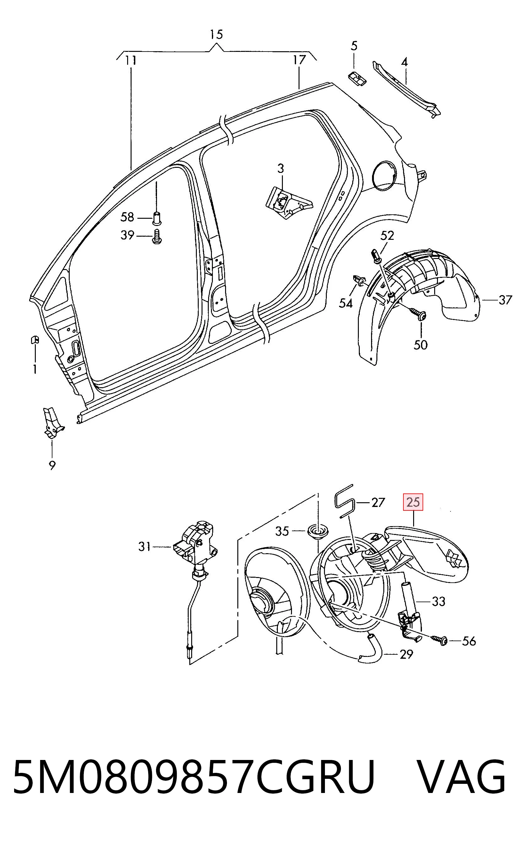 5M0809857CGRU VAG