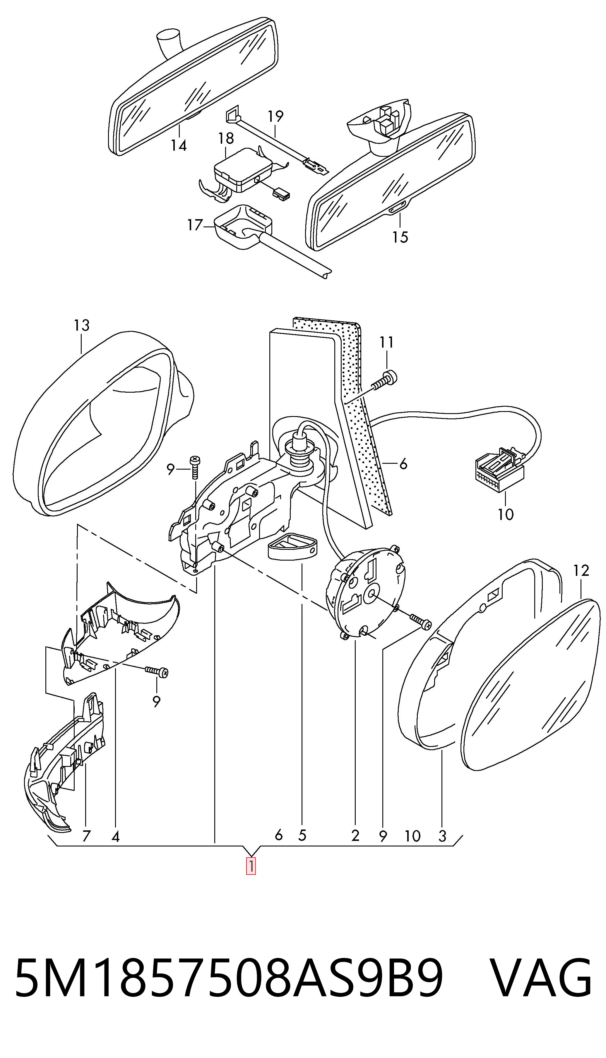 5M1857508AS9B9 VAG
