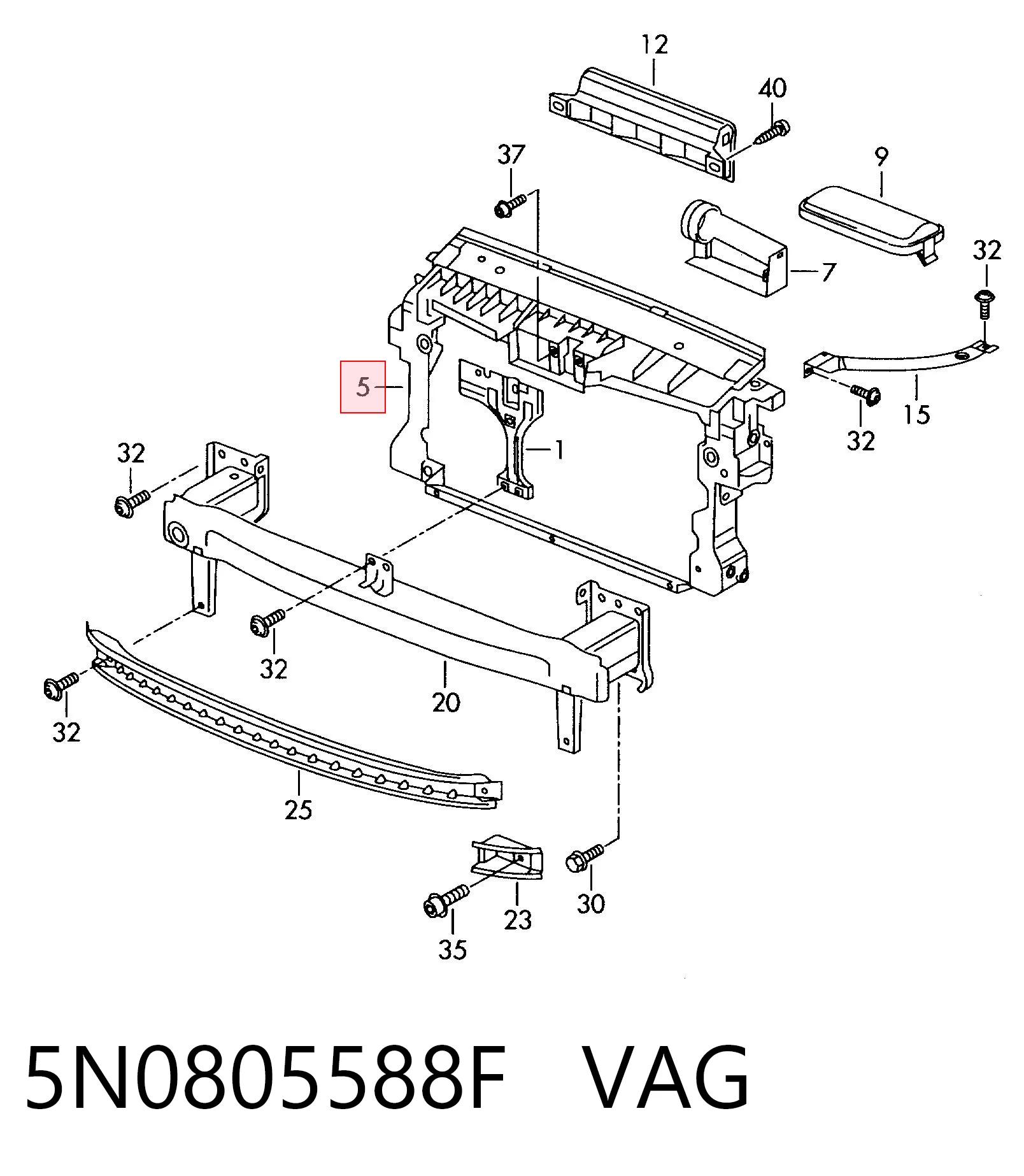 5N0805588F VAG
