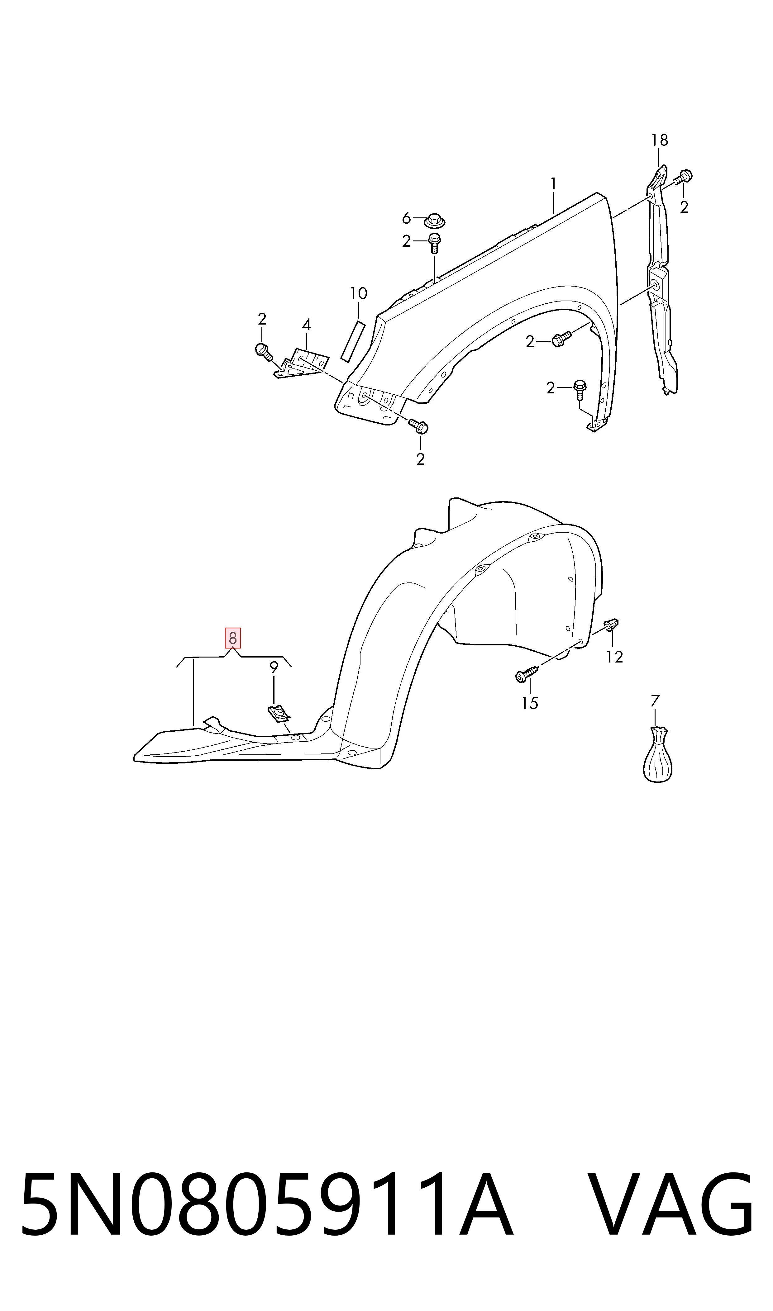 5N0805911A VAG