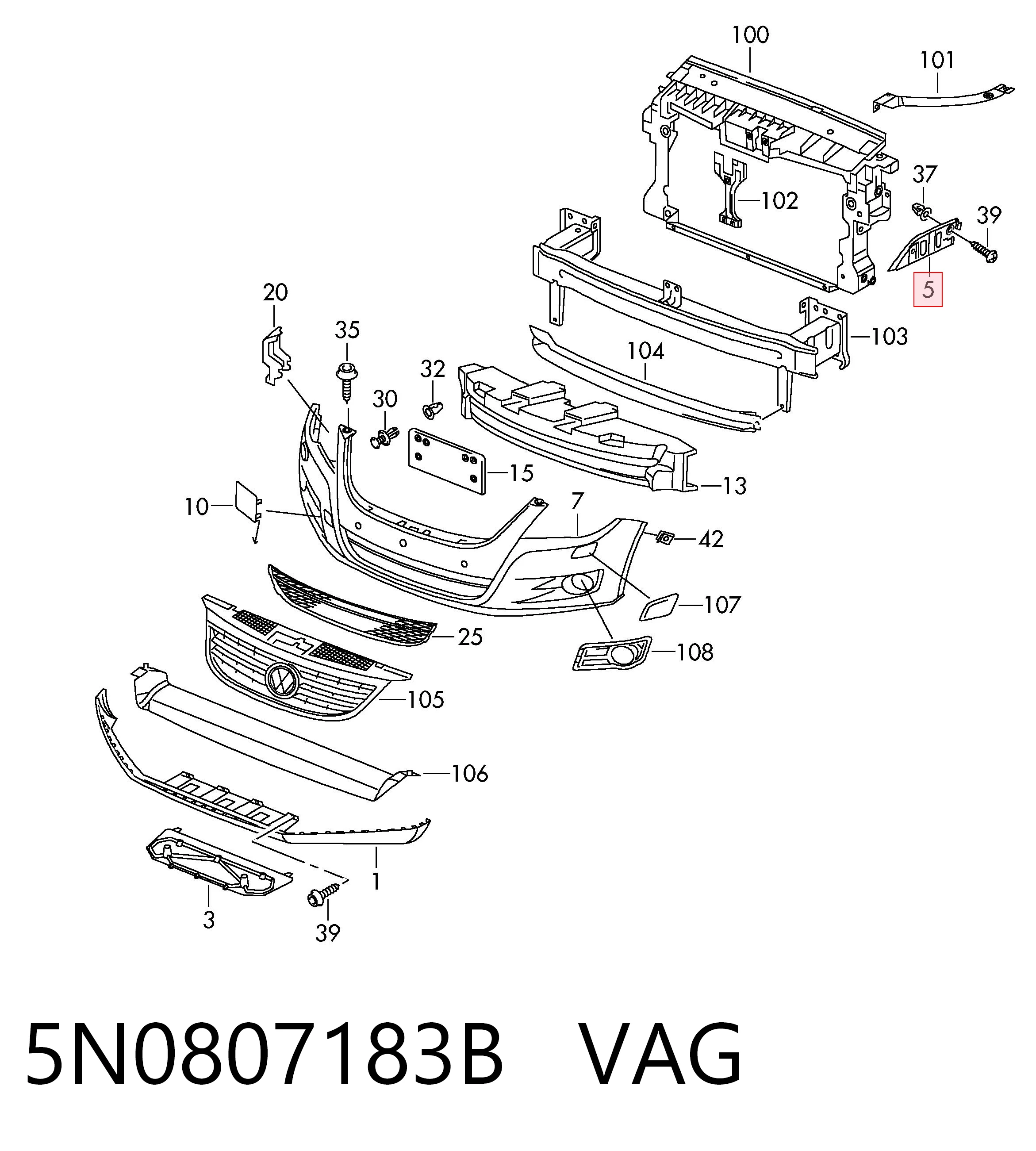 5N0807183B VAG