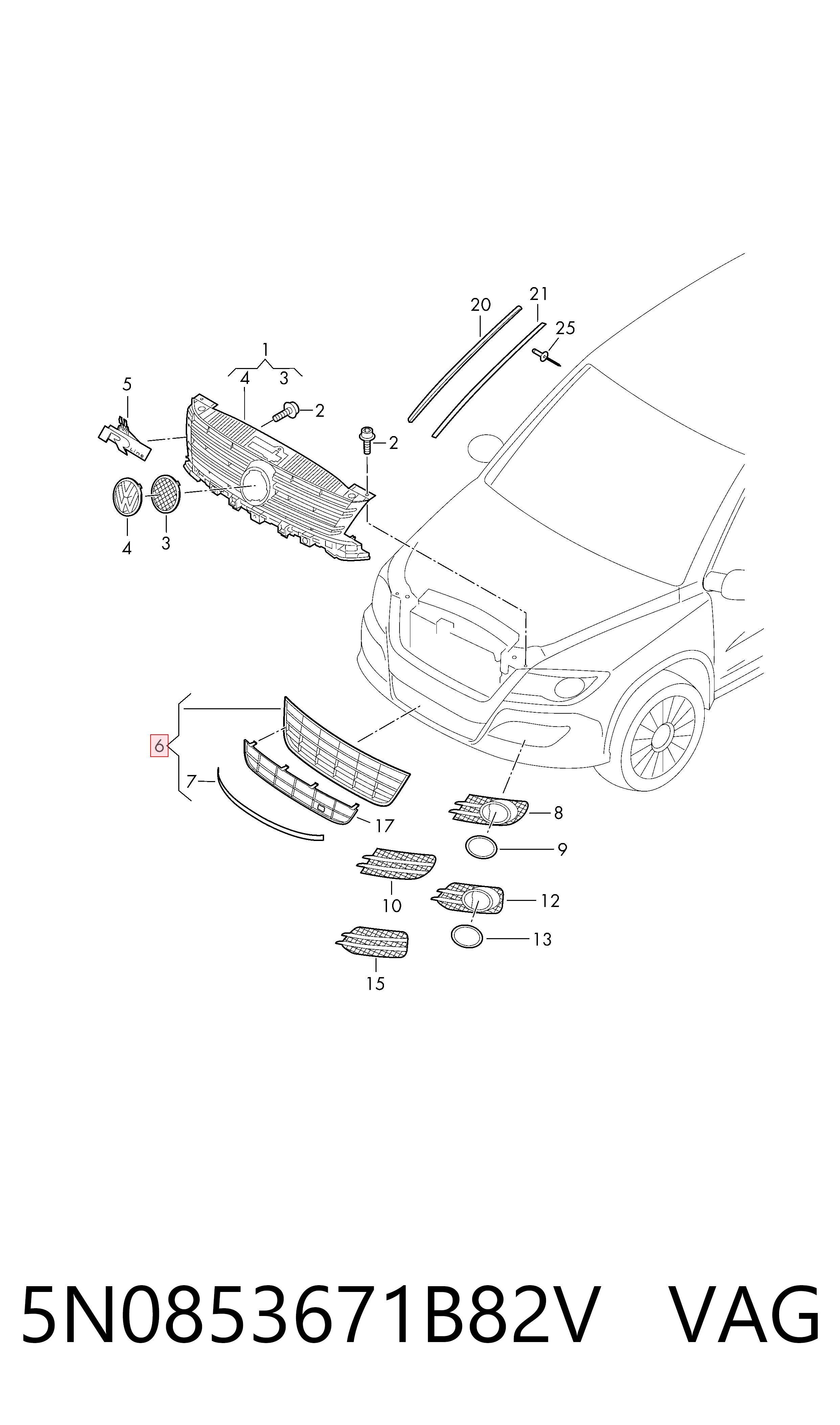 5N0853671B82V VAG