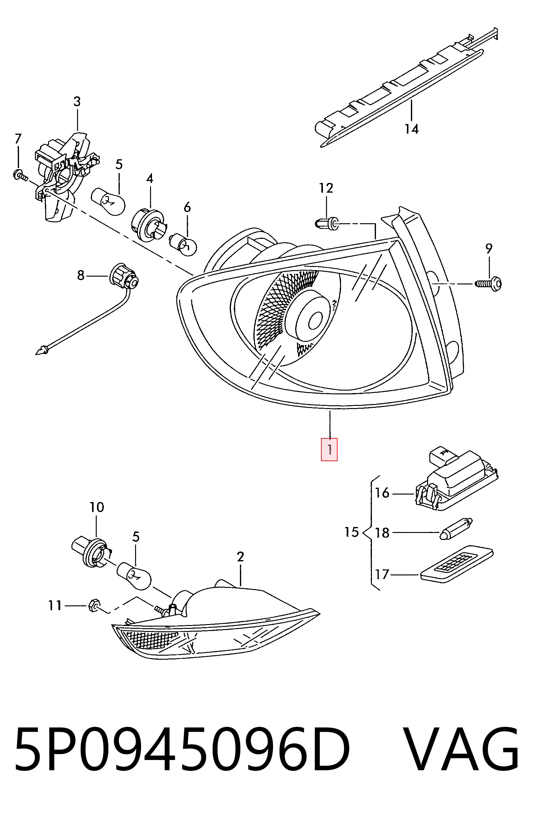 Do koszyka Lampa zespolona tylna prawa Seat Altea XL 5P5, 5P8