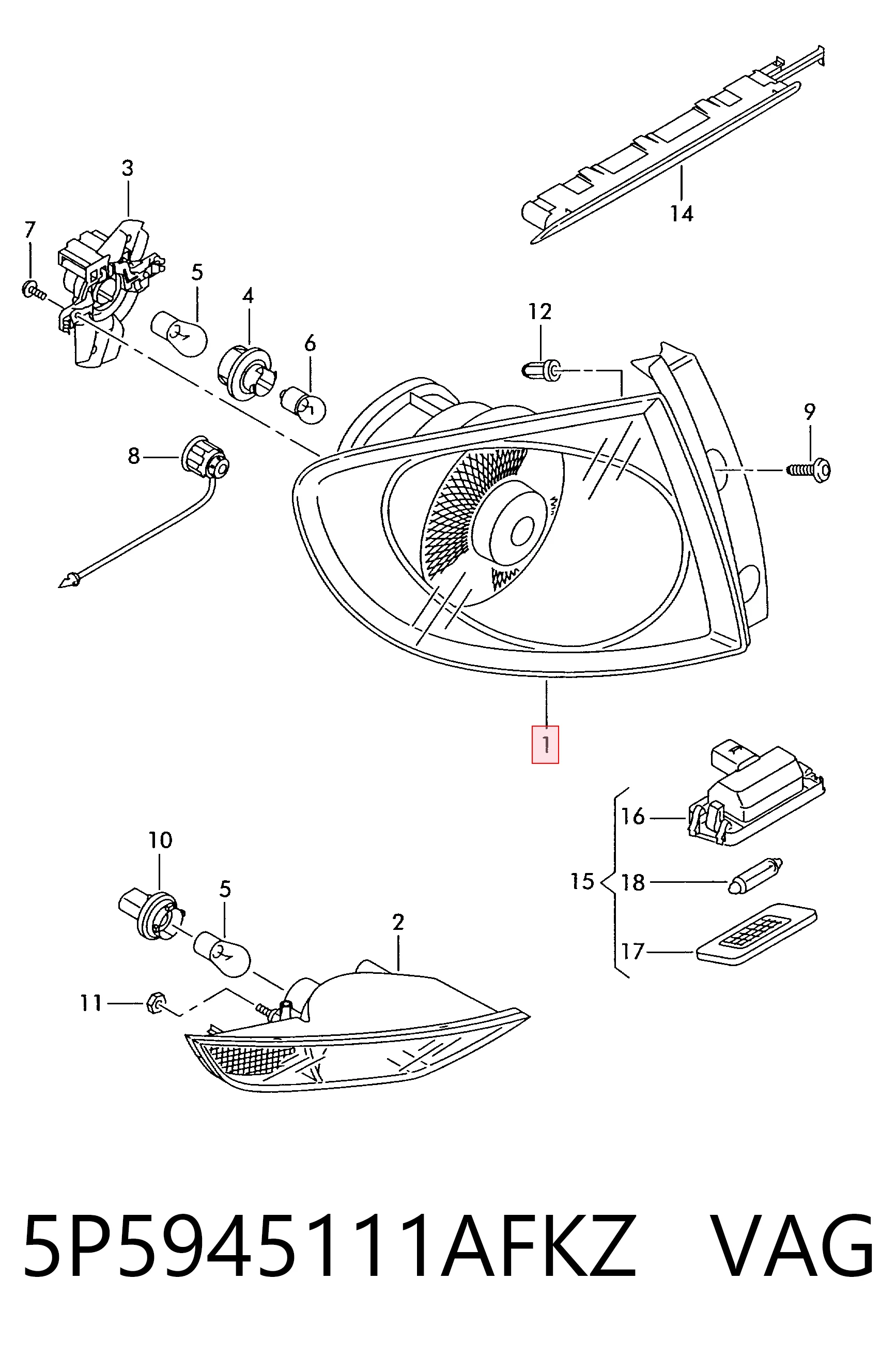 Lampa zespolona tylna lewa do Seat Toledo III 5P2