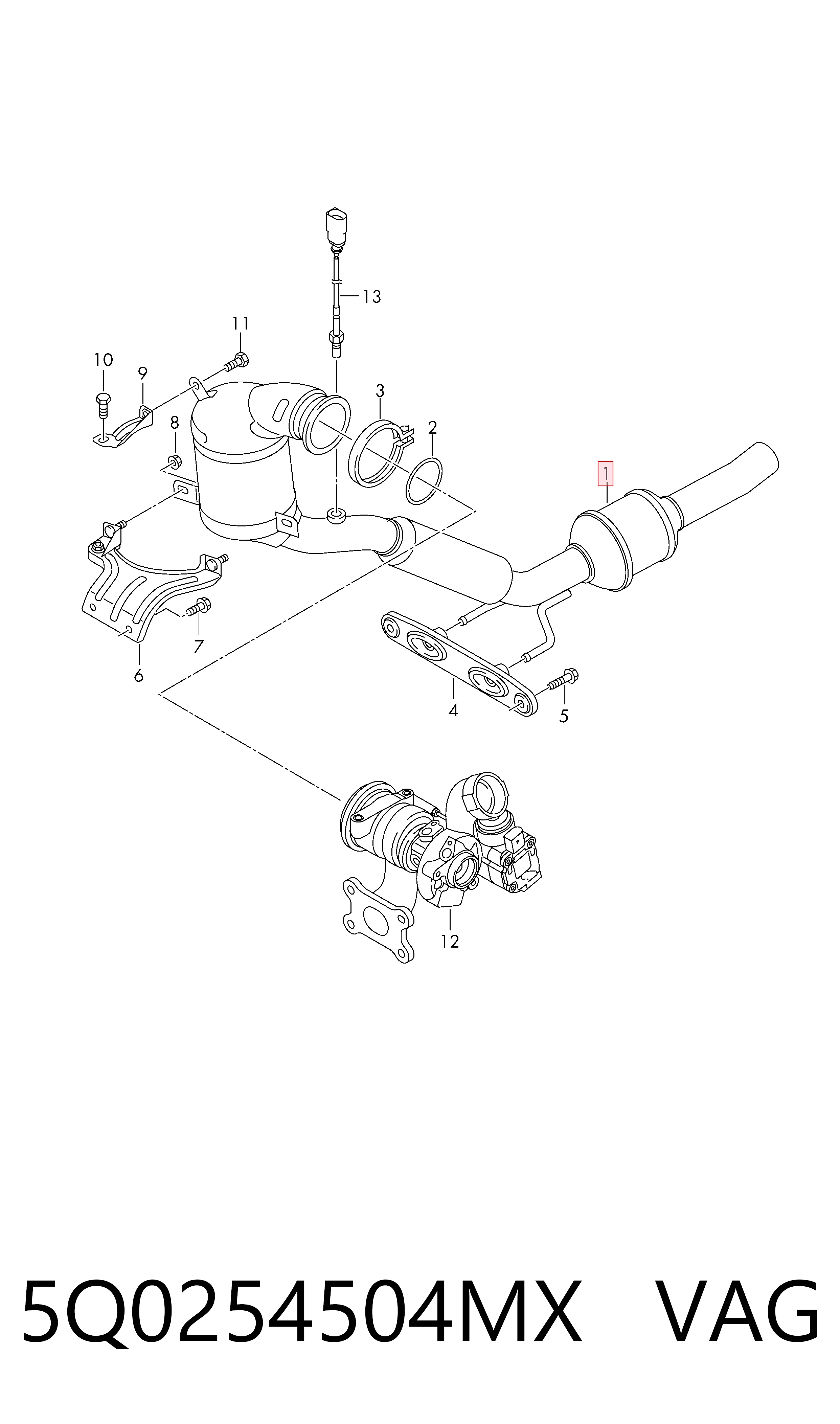 Konwerter-katalizator do Skoda KAROQ  NU7, ND7