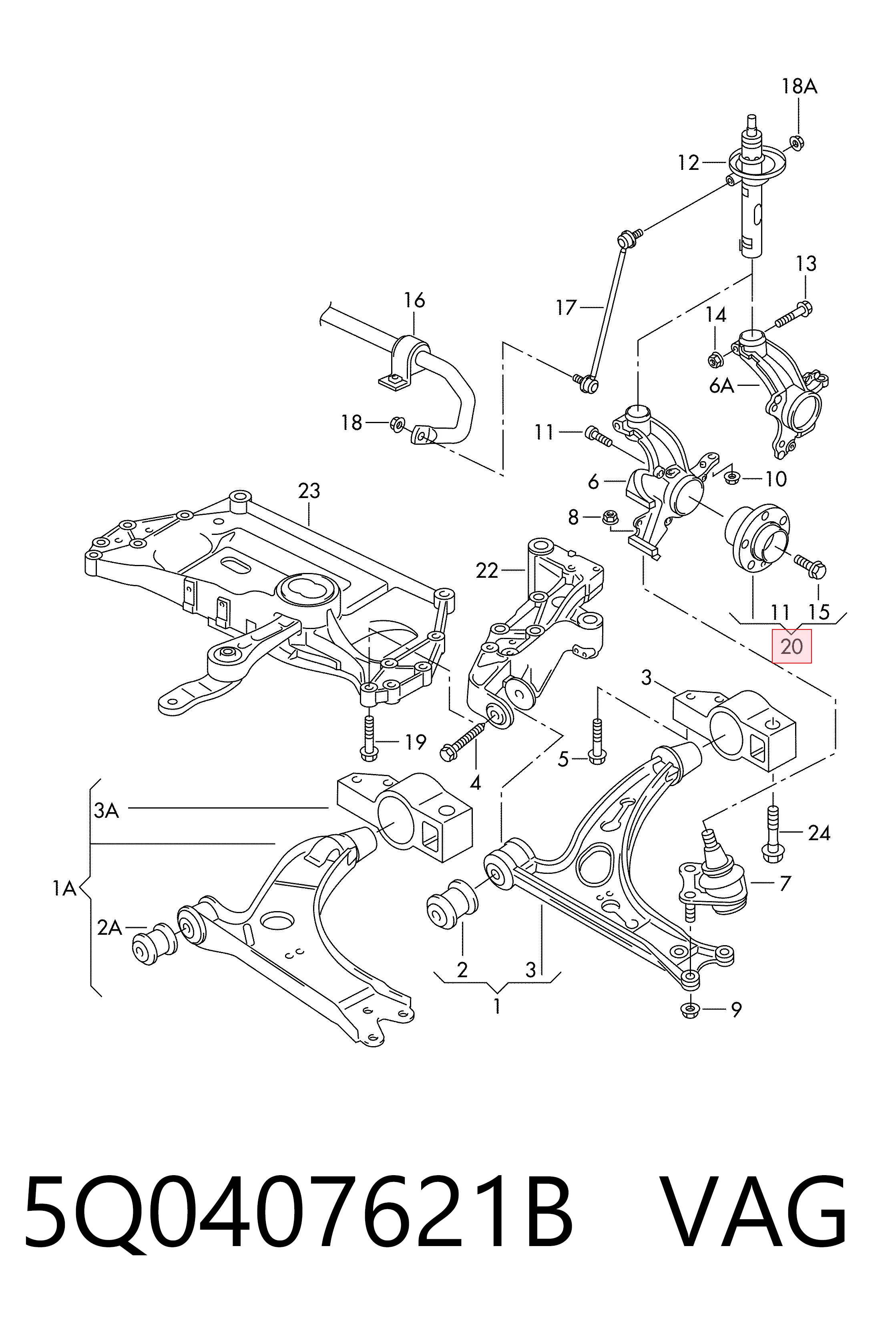 5Q0407621B VAG