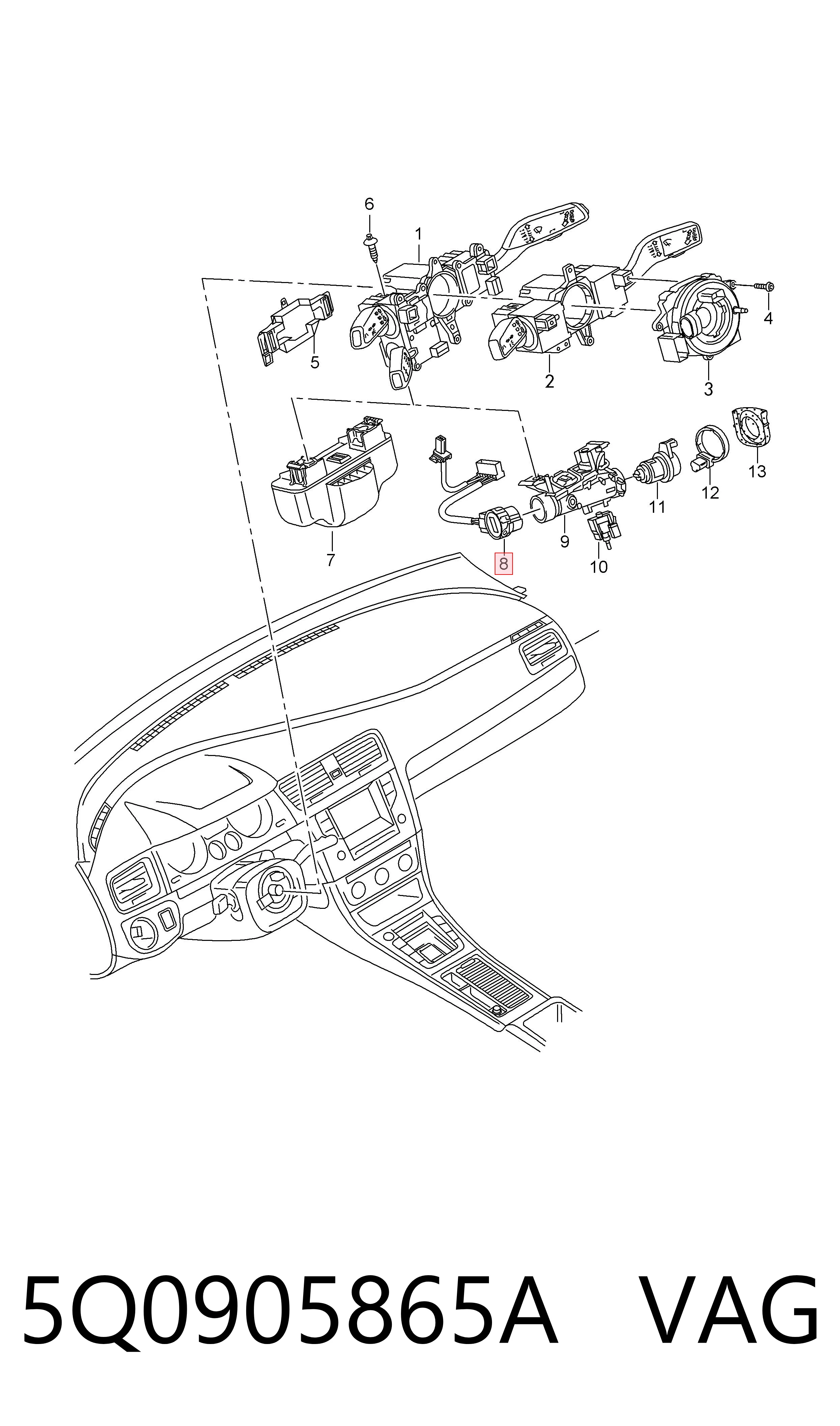 5Q0905865A VAG