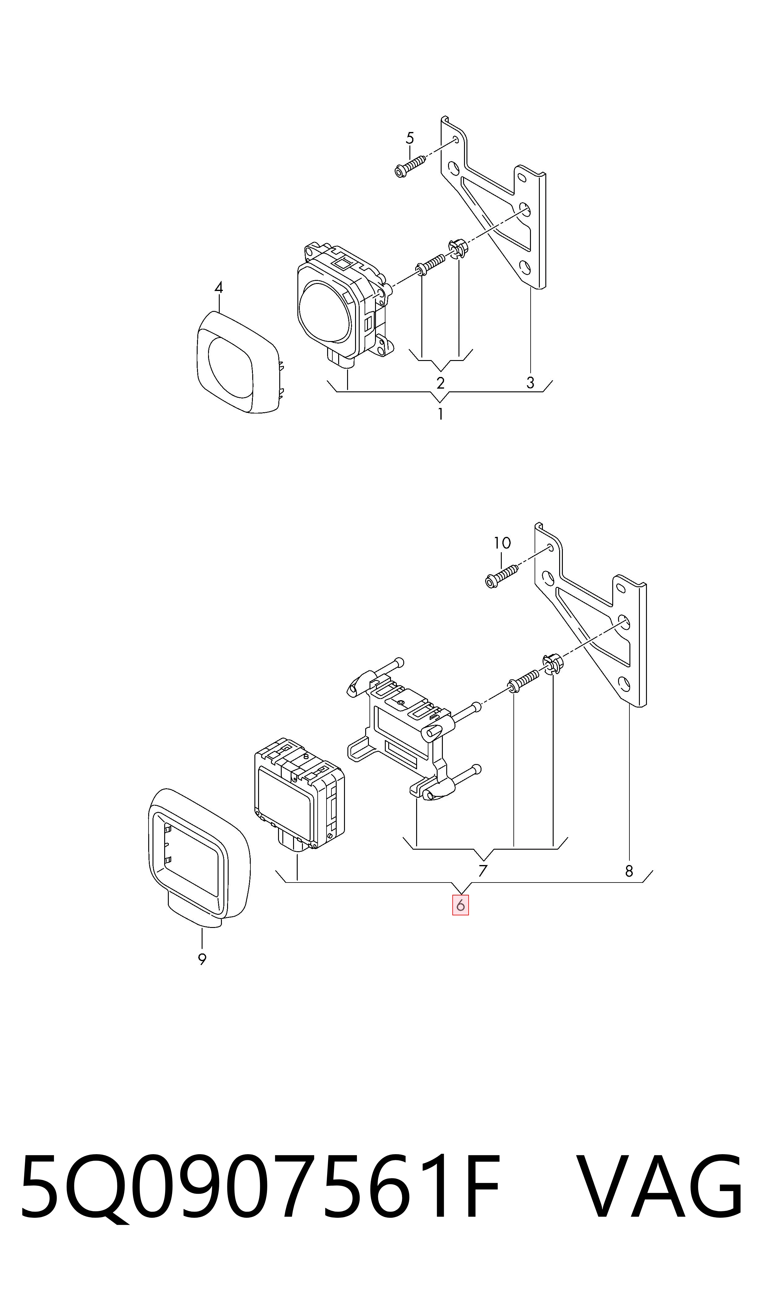 5Q0907561F VAG Sterownik tempomatu