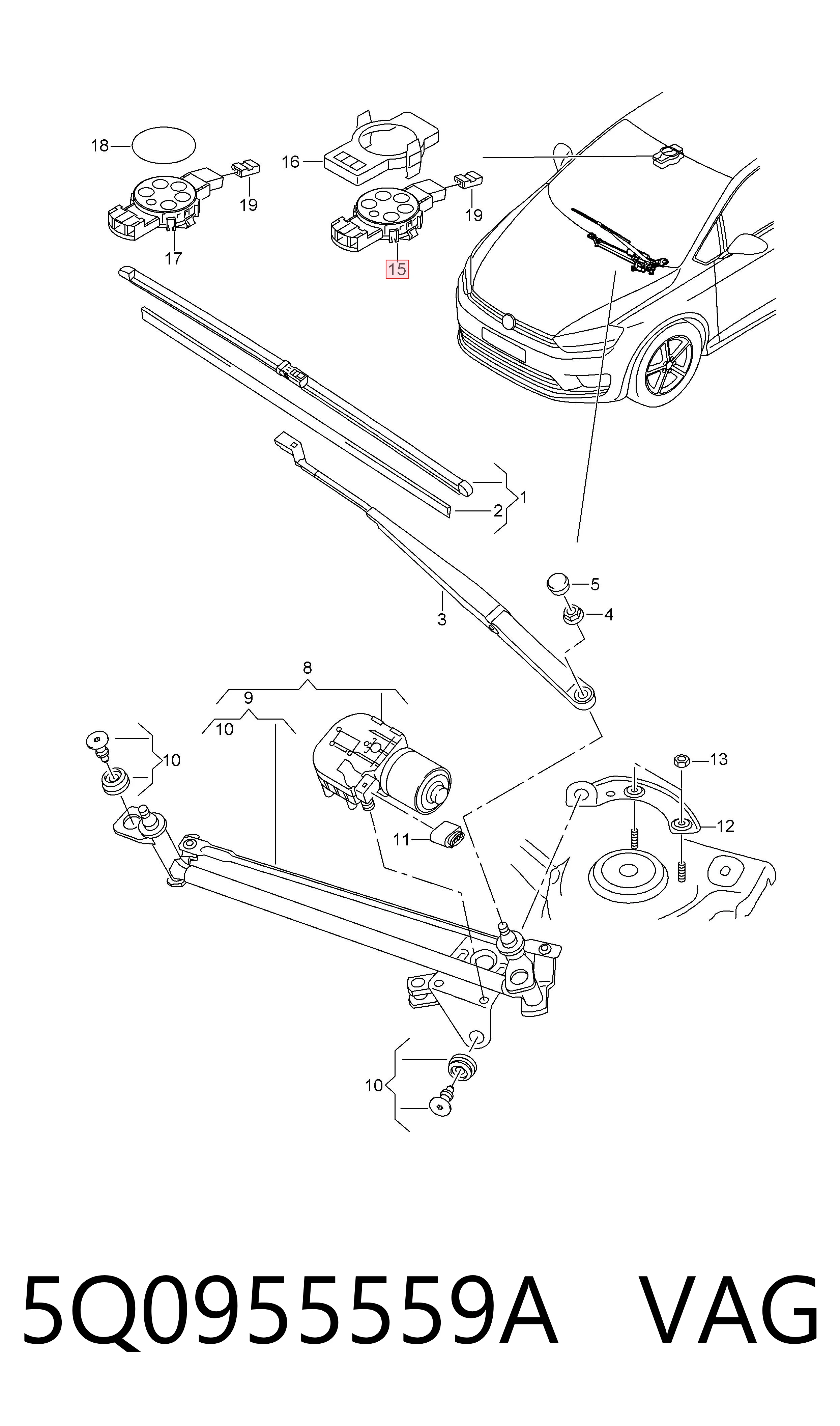 Czujnik deszczu Skoda Octavia III A7 liftback (5E3, NL3, NR3) (2012 - 2021) cena, od 103,86 USD