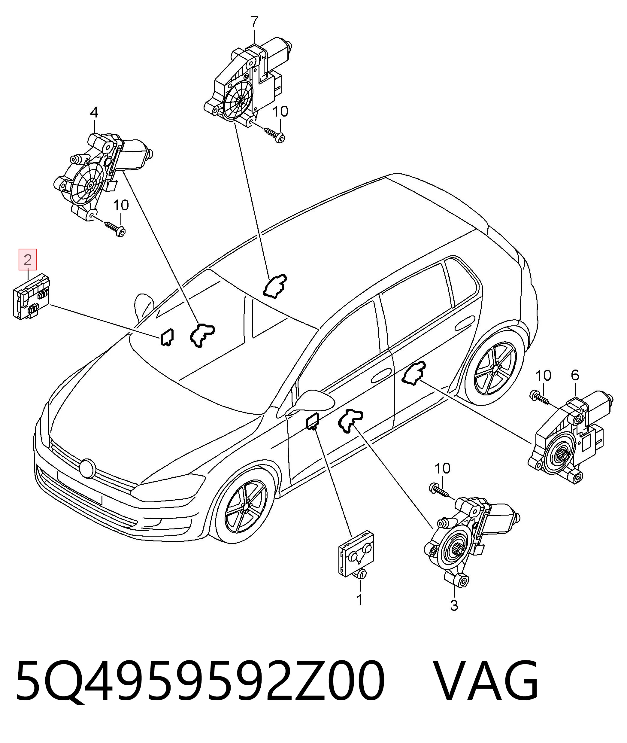 Blok komfortu do Skoda Octavia III A7 5E3, NL3, NR3