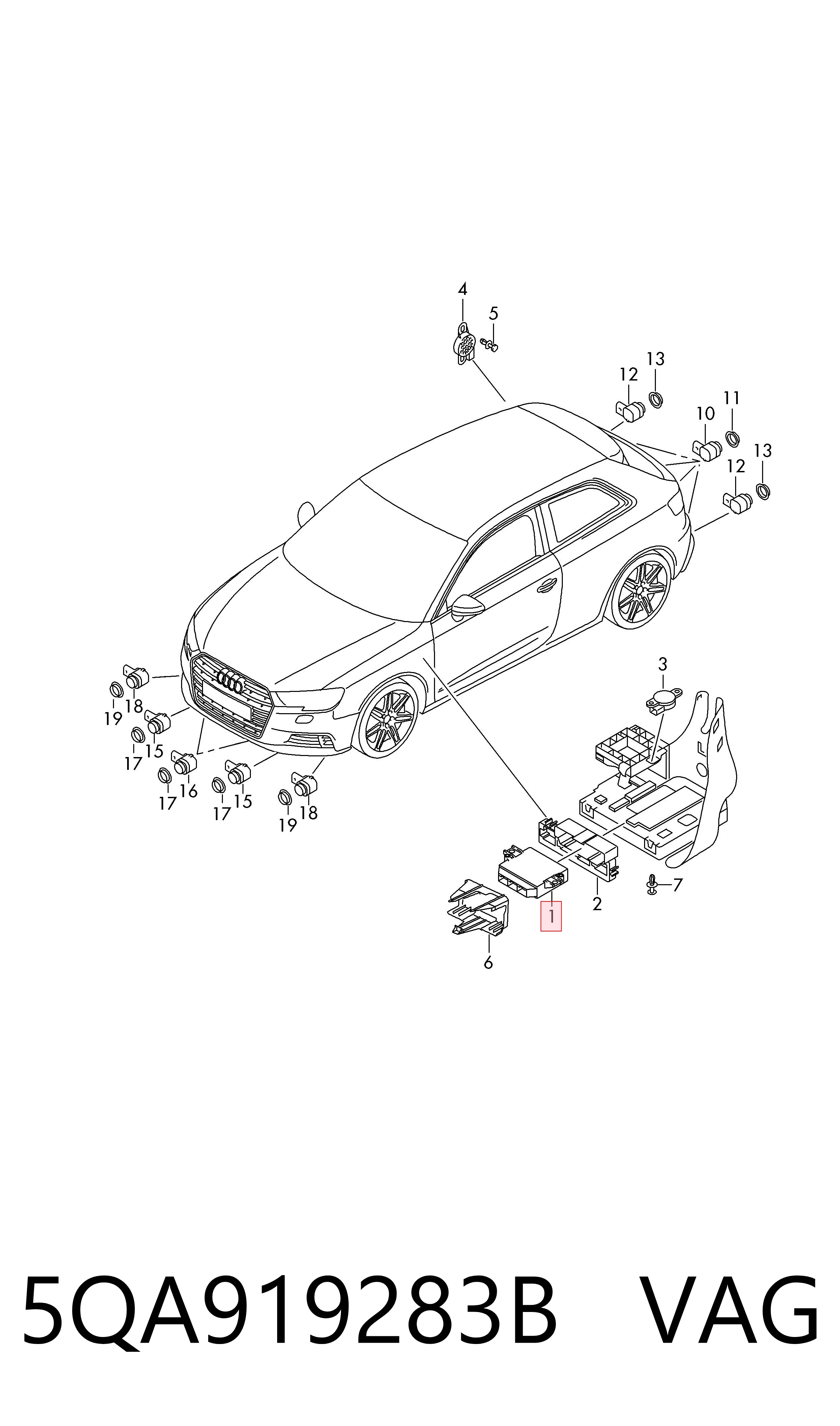 Skrzynka bezpieczników Volkswagen Golf VIII hatchback (CD1, DA1) (2019 - 2026) cena, od 93,80 USD