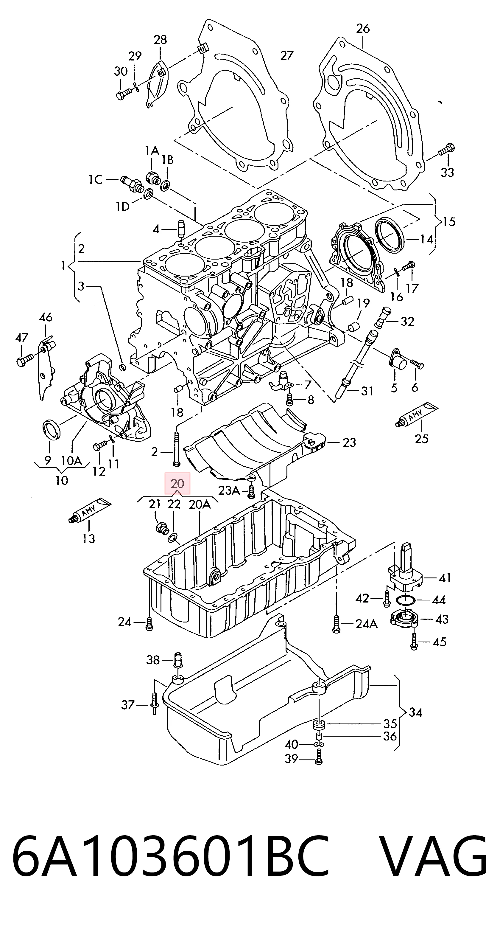 6A103601BC VAG