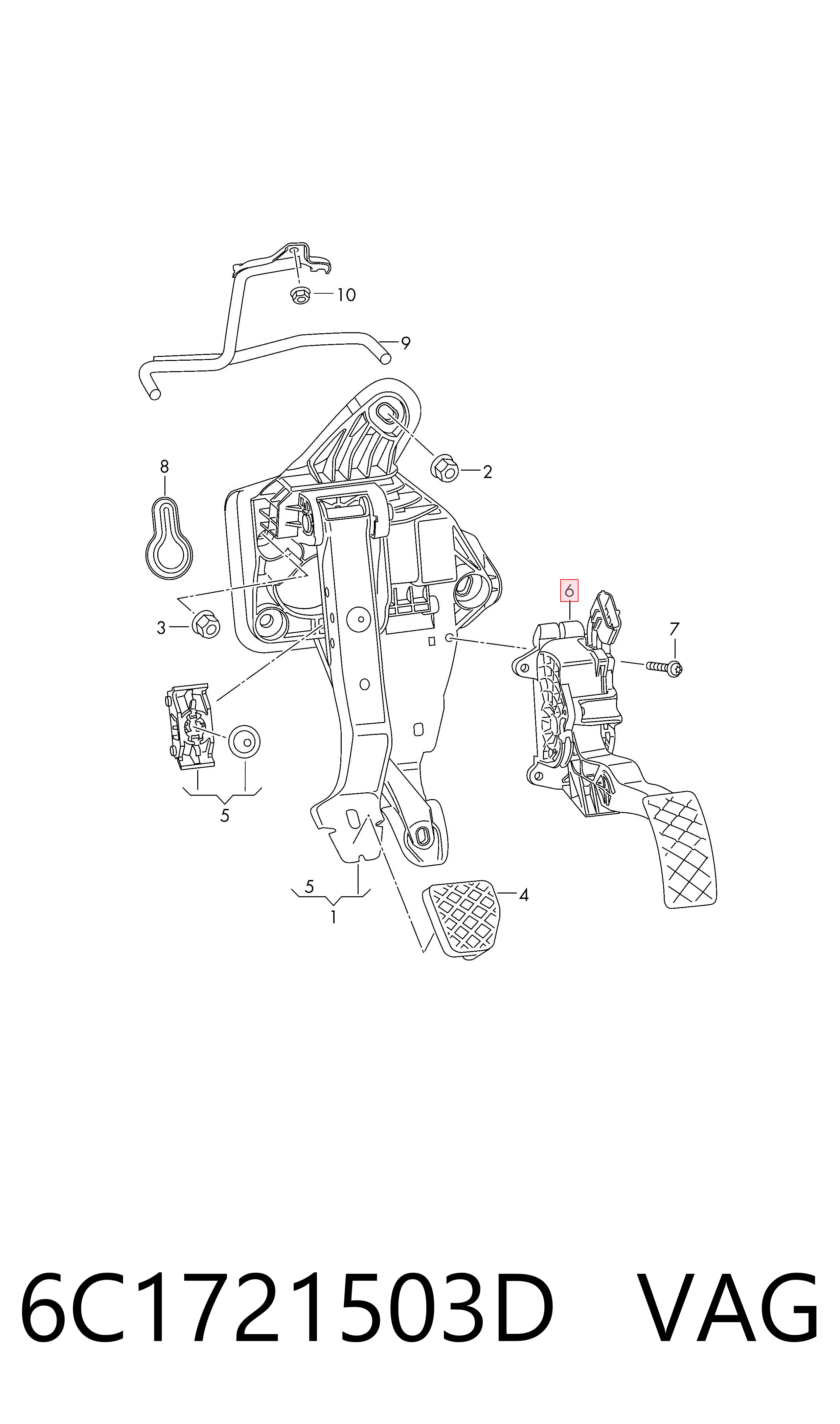 6C1721503D VAG