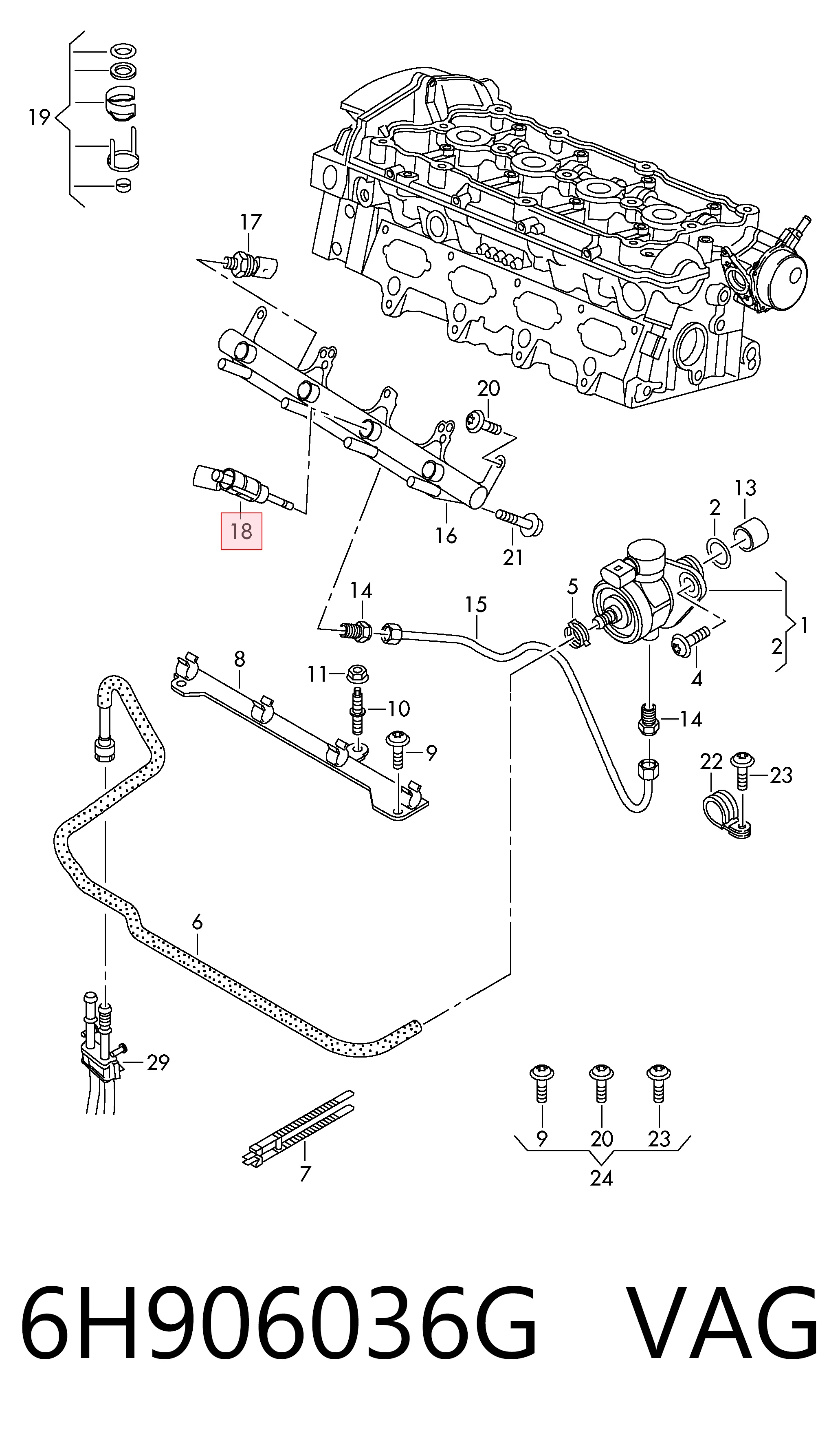 Wtryskiwacz paliwa Volkswagen Transporter T6 awangarda (SGA, SGH, SHA, SHH) (2015 - 2024) cena, od 76,27 USD
