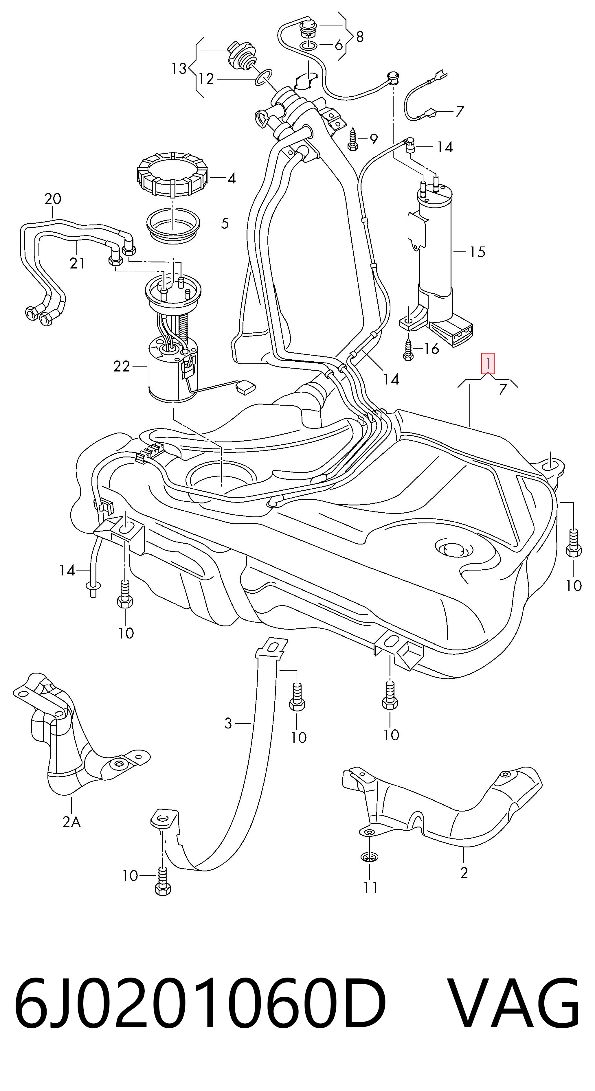 Zbiornik paliwa do Seat Ibiza III 6L1