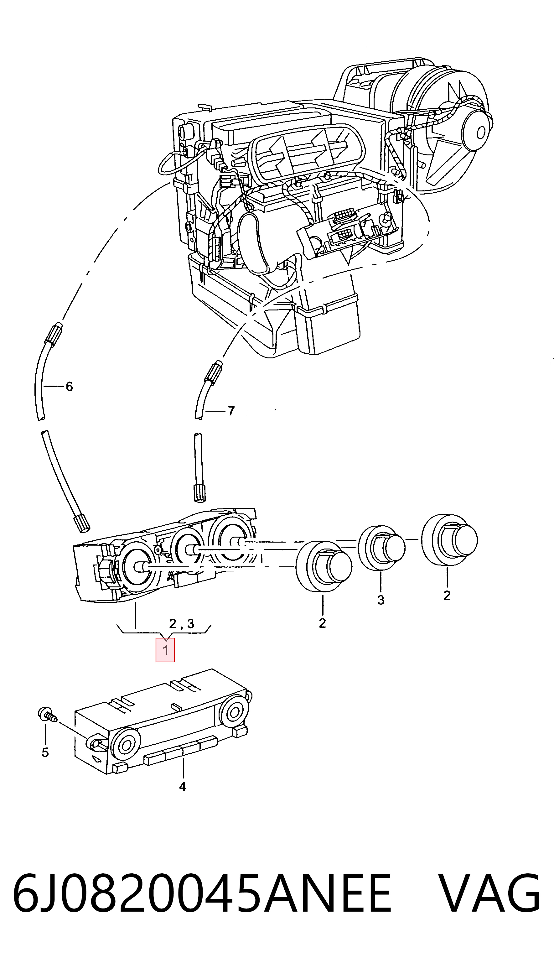 Sterownik trybów ogrzewania/klimatyzacji Seat Ibiza IV hatchback (6J5, 6P1) (2008 - 2017) cena, od 43,11 USD