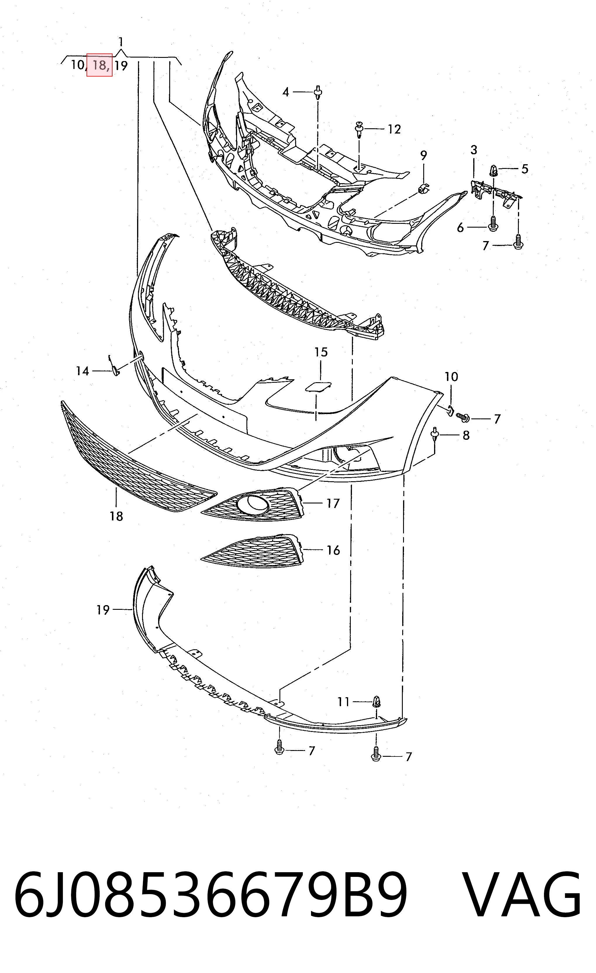 6J08536679B9 VAG
