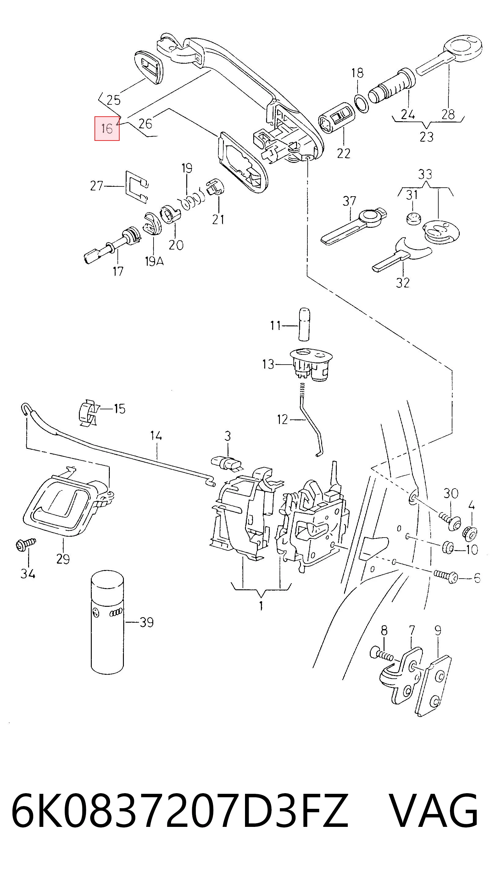 6K0837207D3FZ VAG