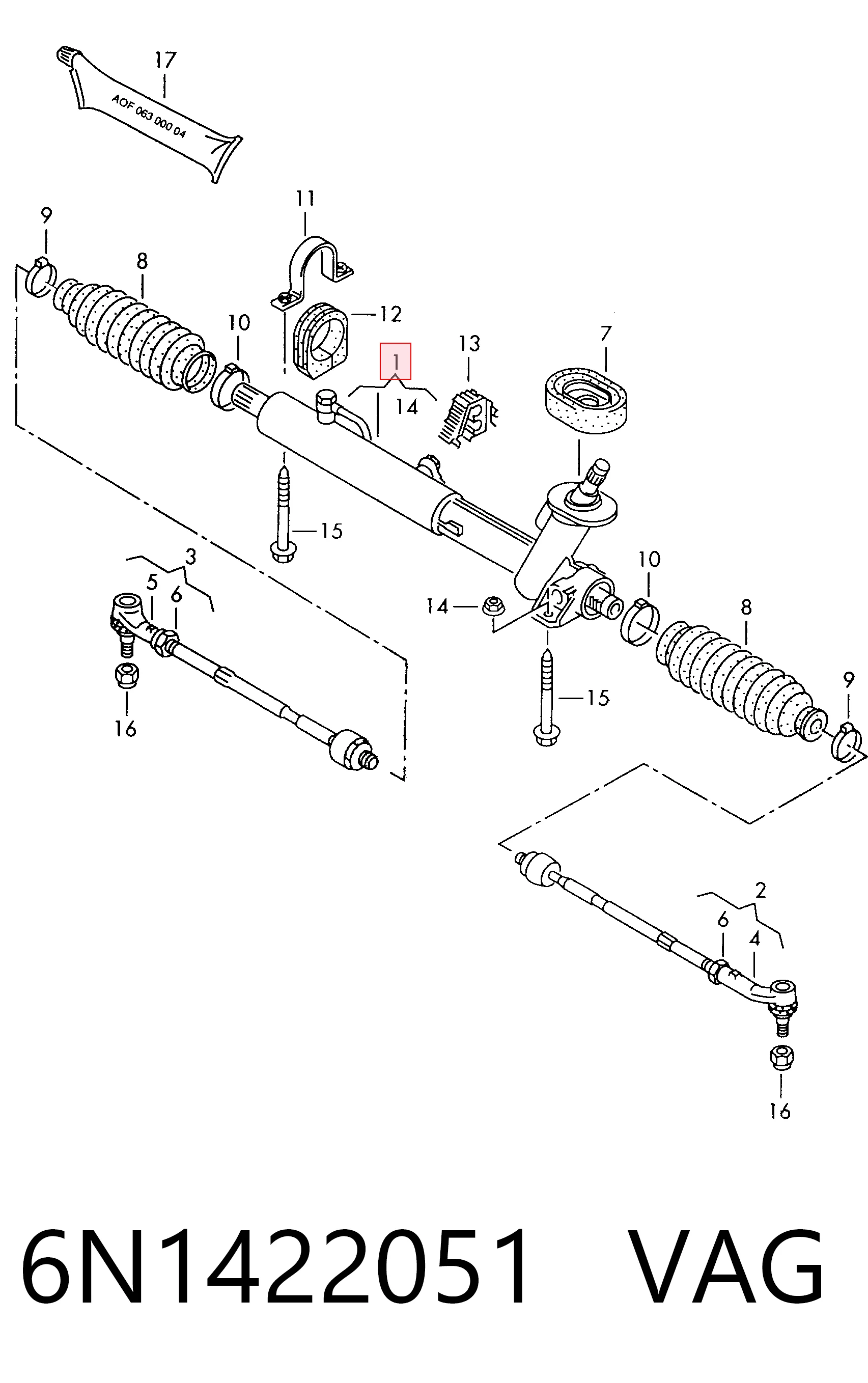 Listwa kierownicza (maglownica) Volkswagen Polo III hatchback (6N1) (1994 - 1999) cena, od 115,69 USD
