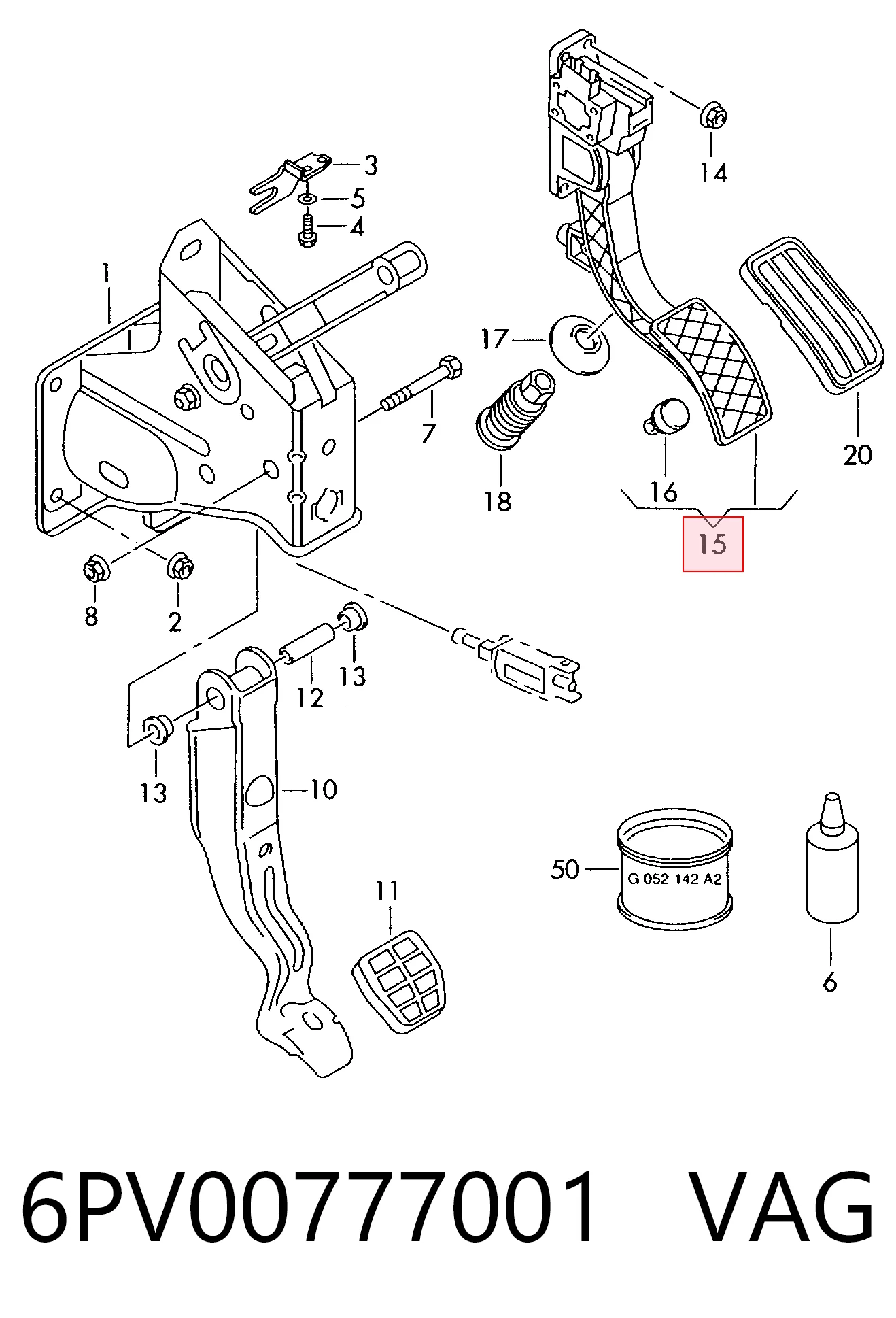 Pedał przyspieszenia (gazu) Volkswagen Golf IV hatchback (1J1) (1997 - 2008) cena, od 40,60 USD