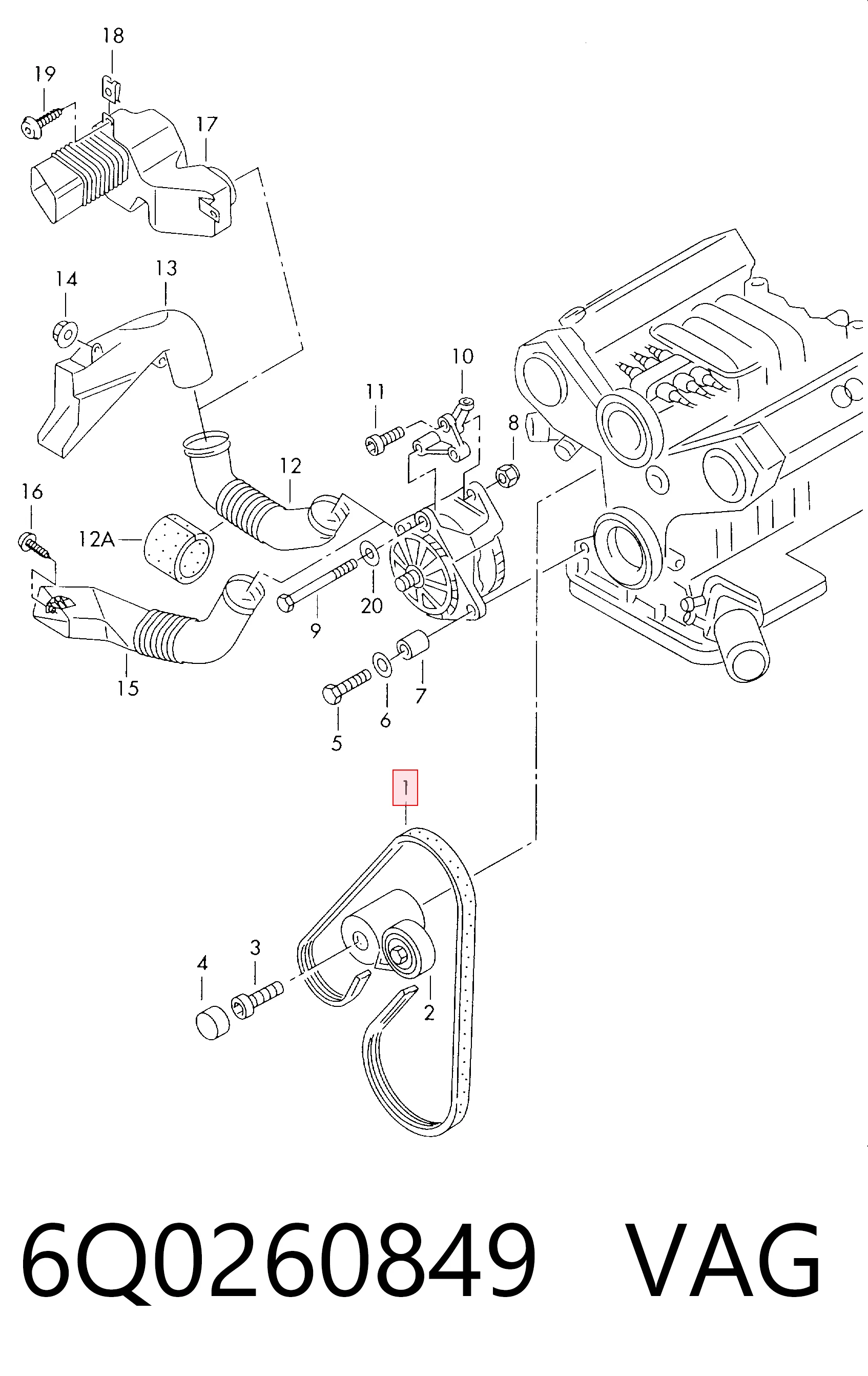 6Q0260849 VAG