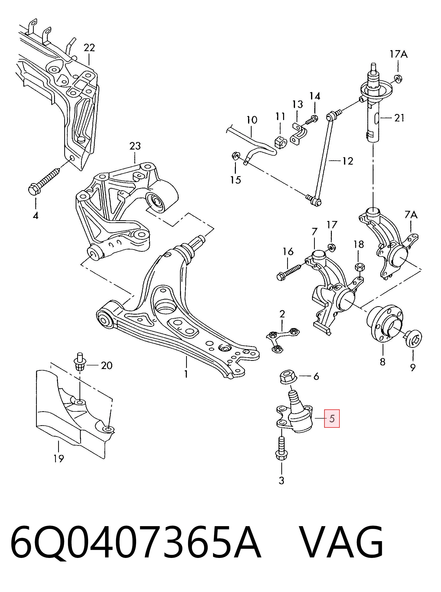 6Q0407365A VAG