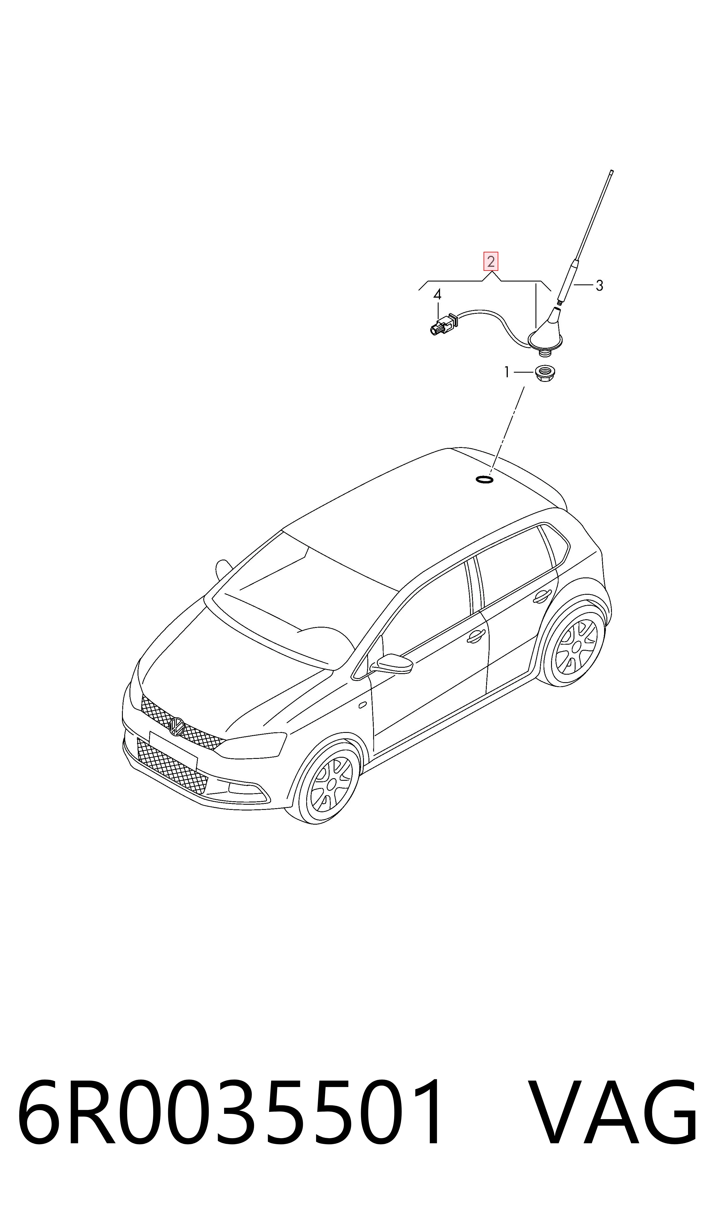 Antena Skoda Fabia II hatchback (5J2, 542, 572, 582) (2006 - 2014) cena, od 54,48 USD