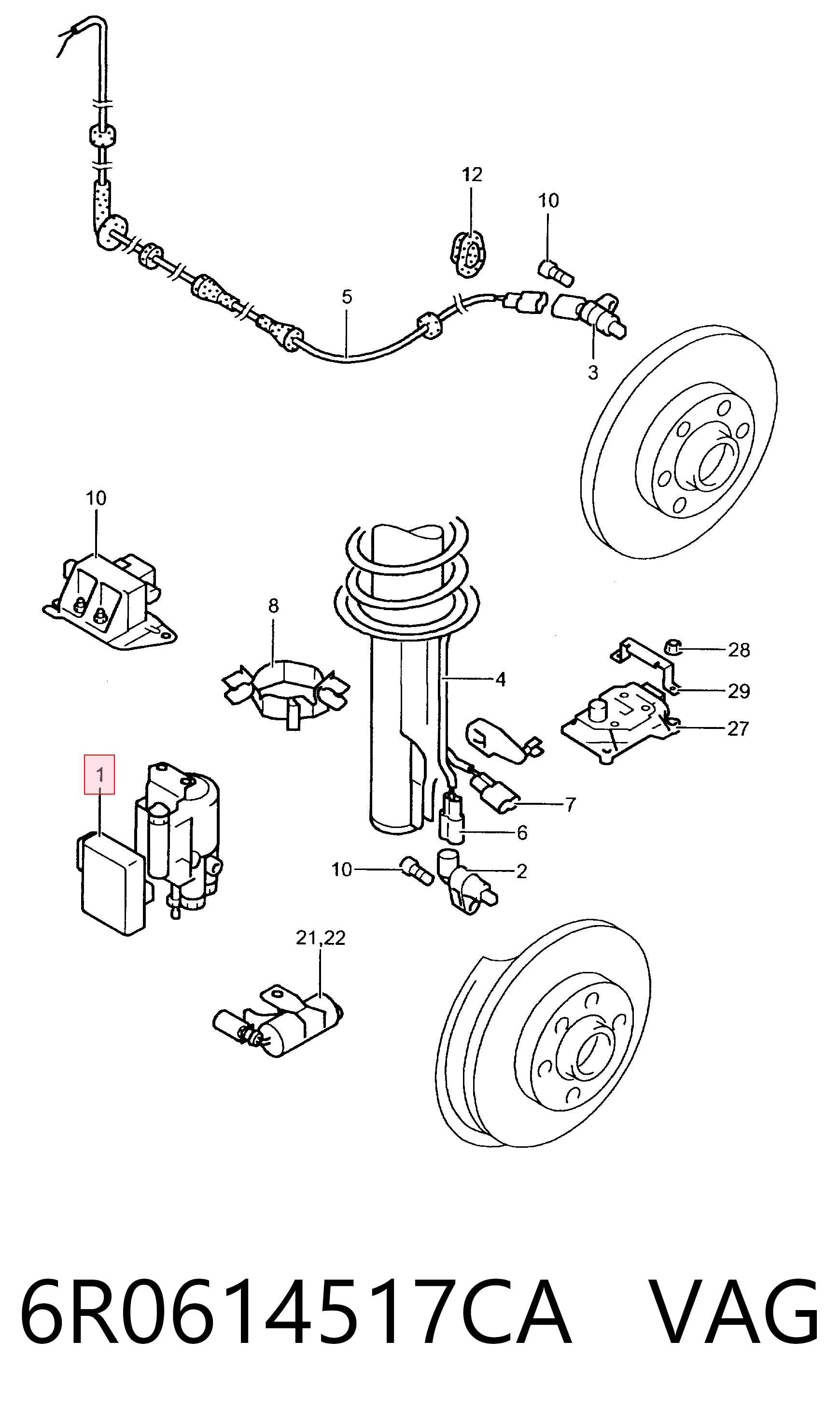 Sterownik ABS  hydrauliczny Volkswagen Polo V