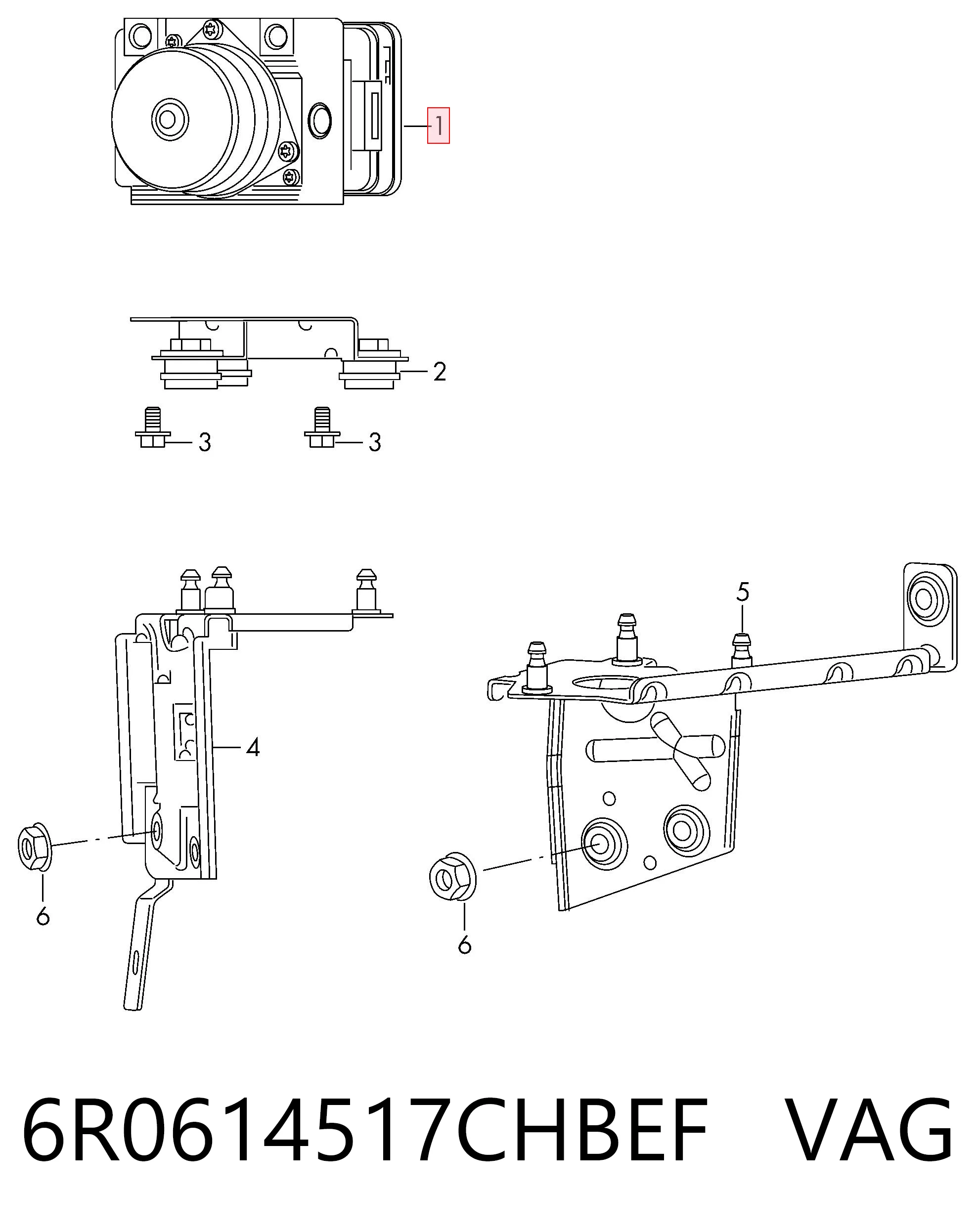 Sterownik ABS  hydrauliczny Skoda Rapid hatchback (NH3, NK3, NK6) (2012 - 2022) cena, od 109,72 USD