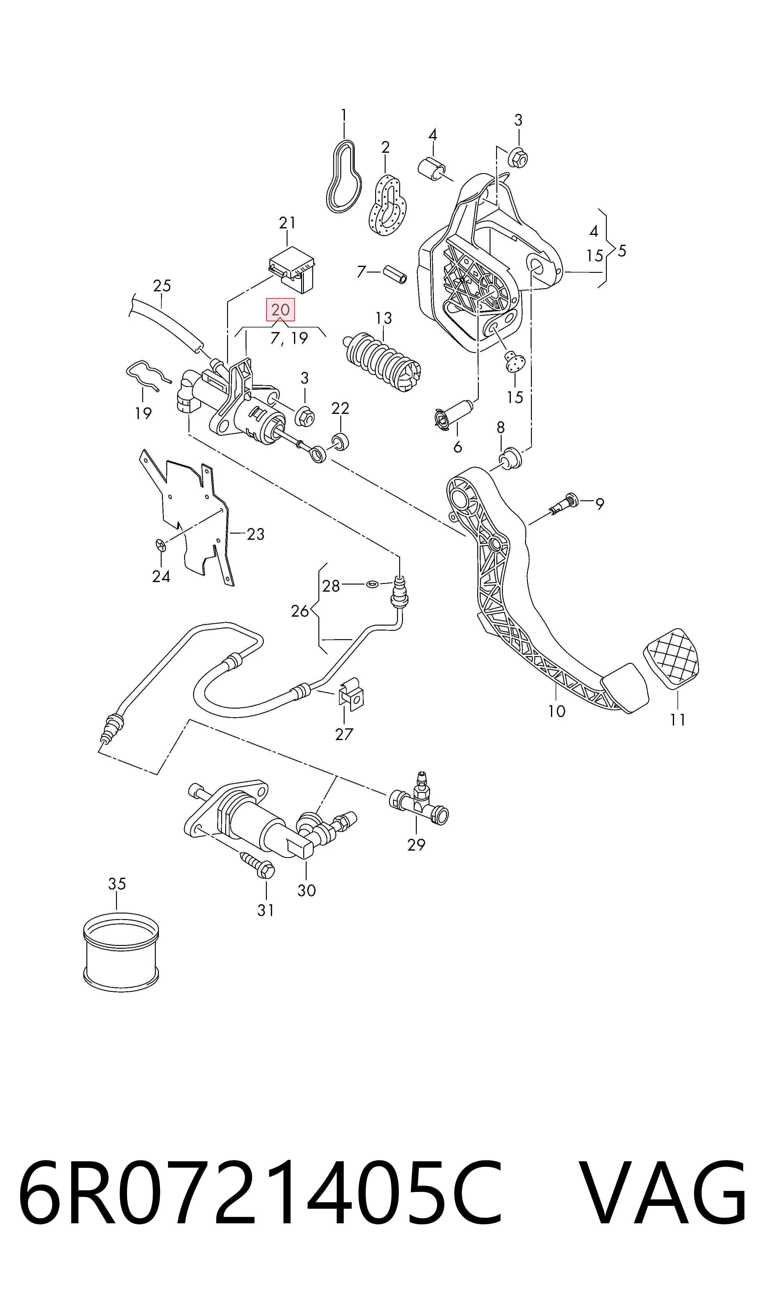  Cylinder sprzęgła główny Seat Ibiza 4