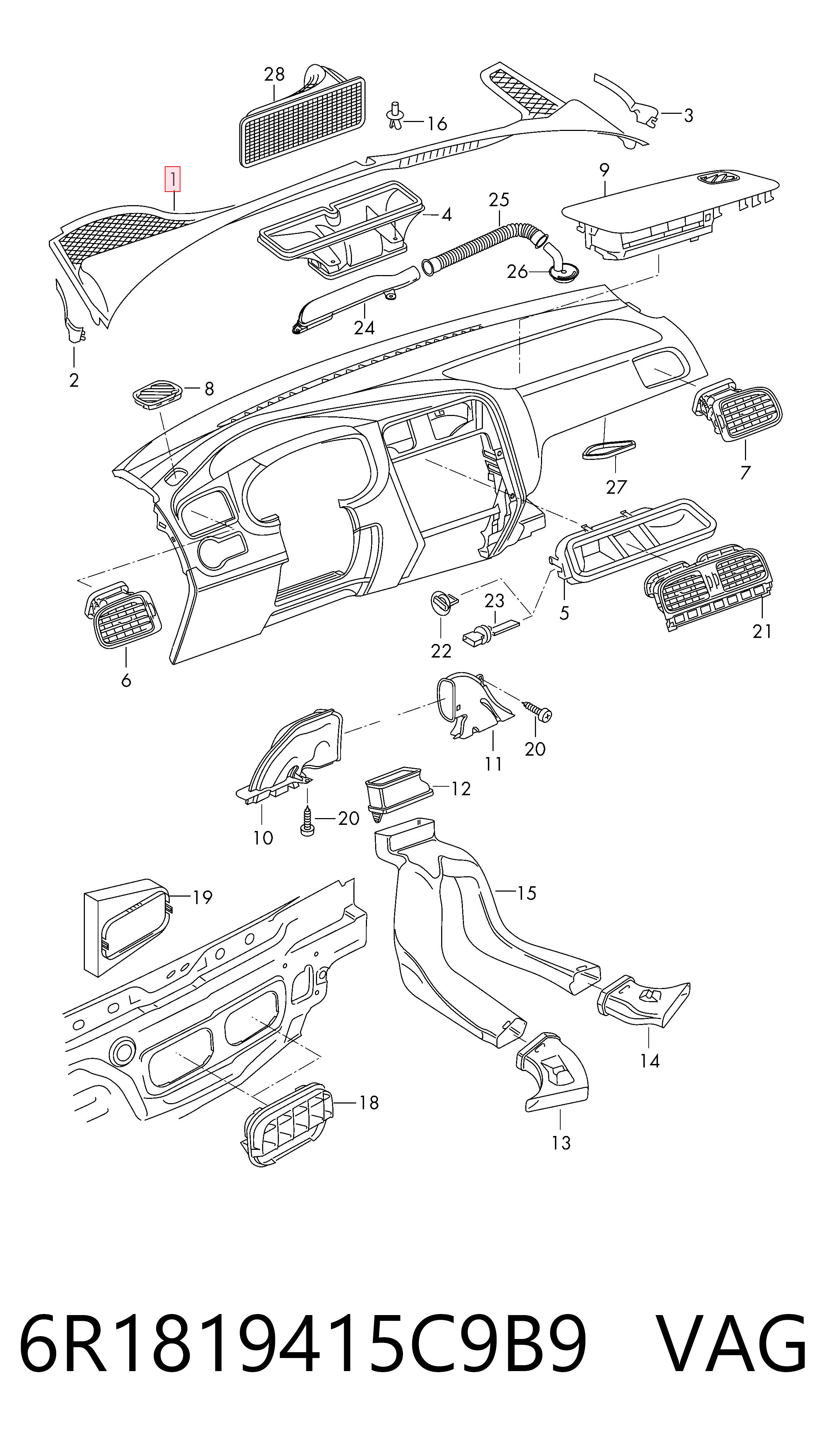 6R1819415C9B9 VAG