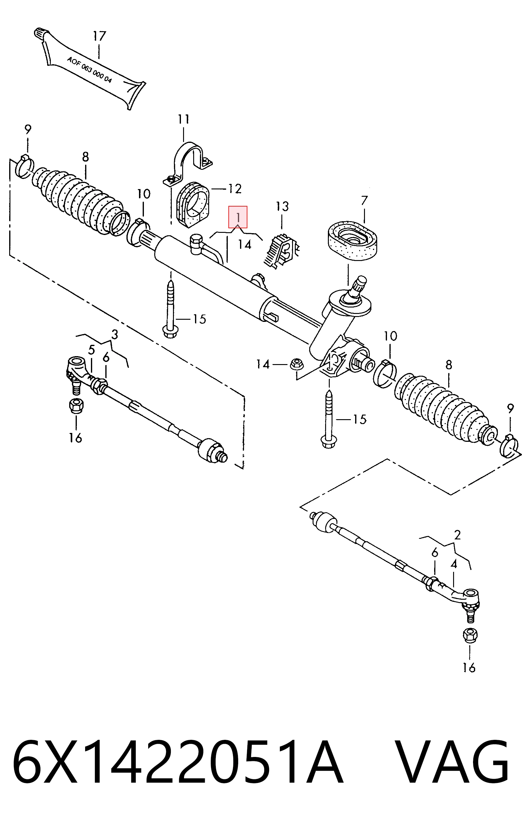Listwa kierownicza (maglownica) Volkswagen Polo III hatchback (6N1) (1994 - 1999) cena, od 115,69 USD