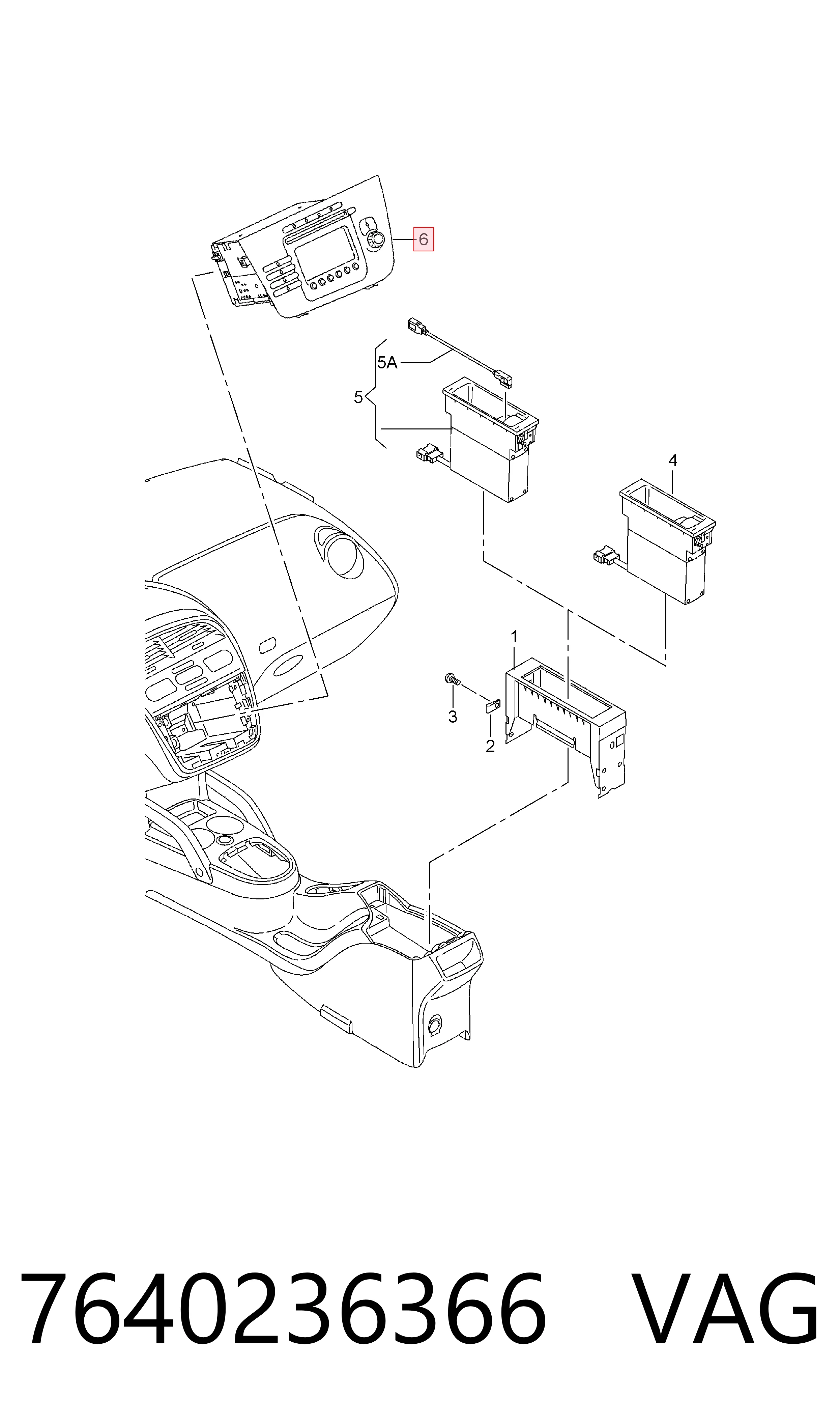  Radioodtwarzacz (radio AM/FM) Volkswagen Golf 6
