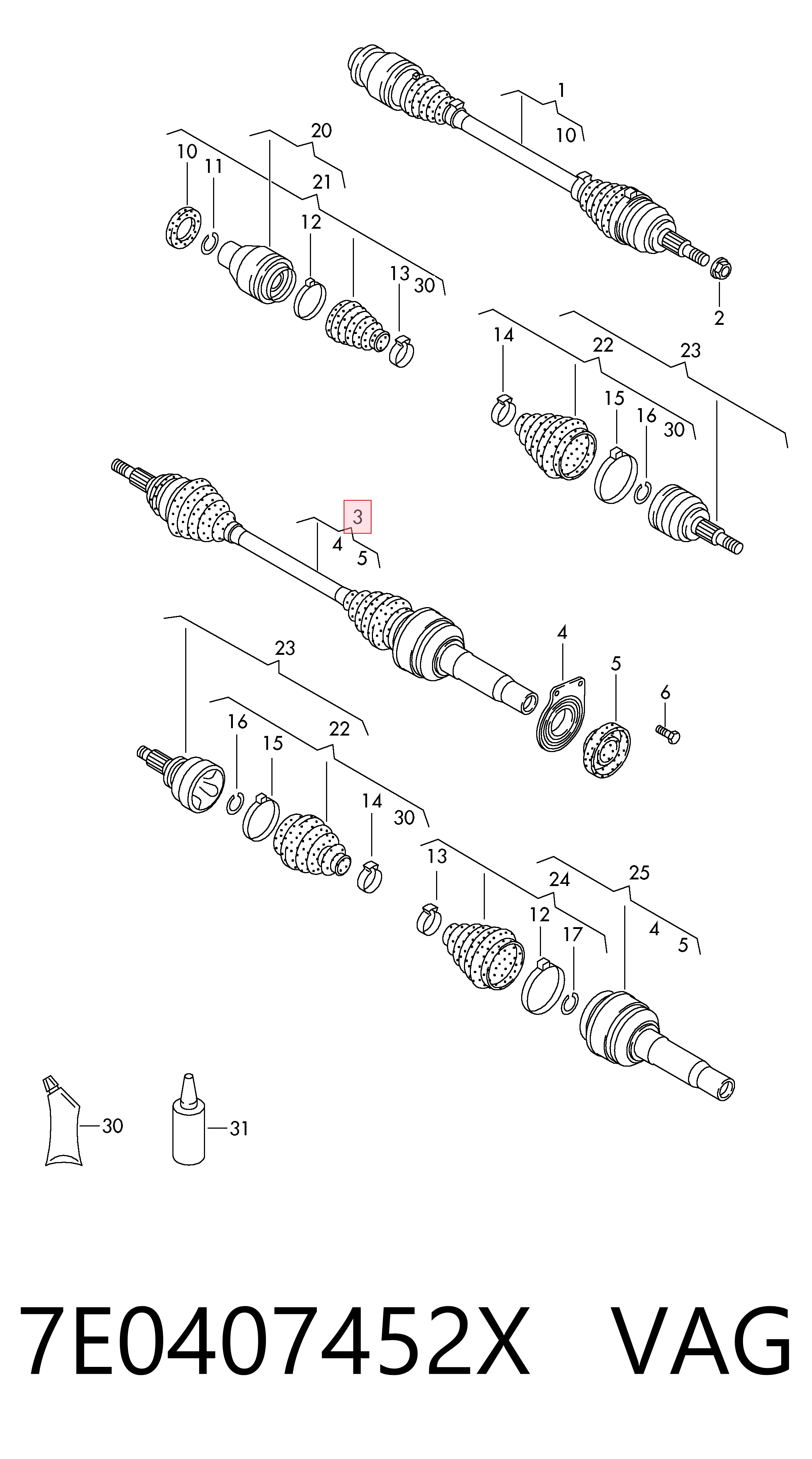 7E0407452X VAG