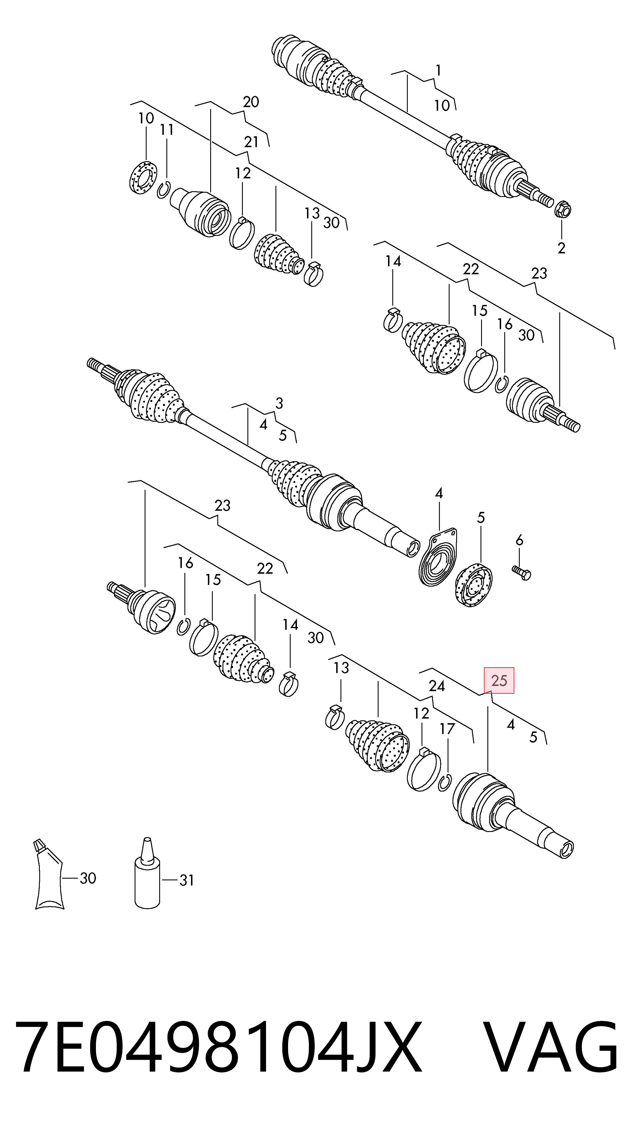 7E0498104JX VAG
