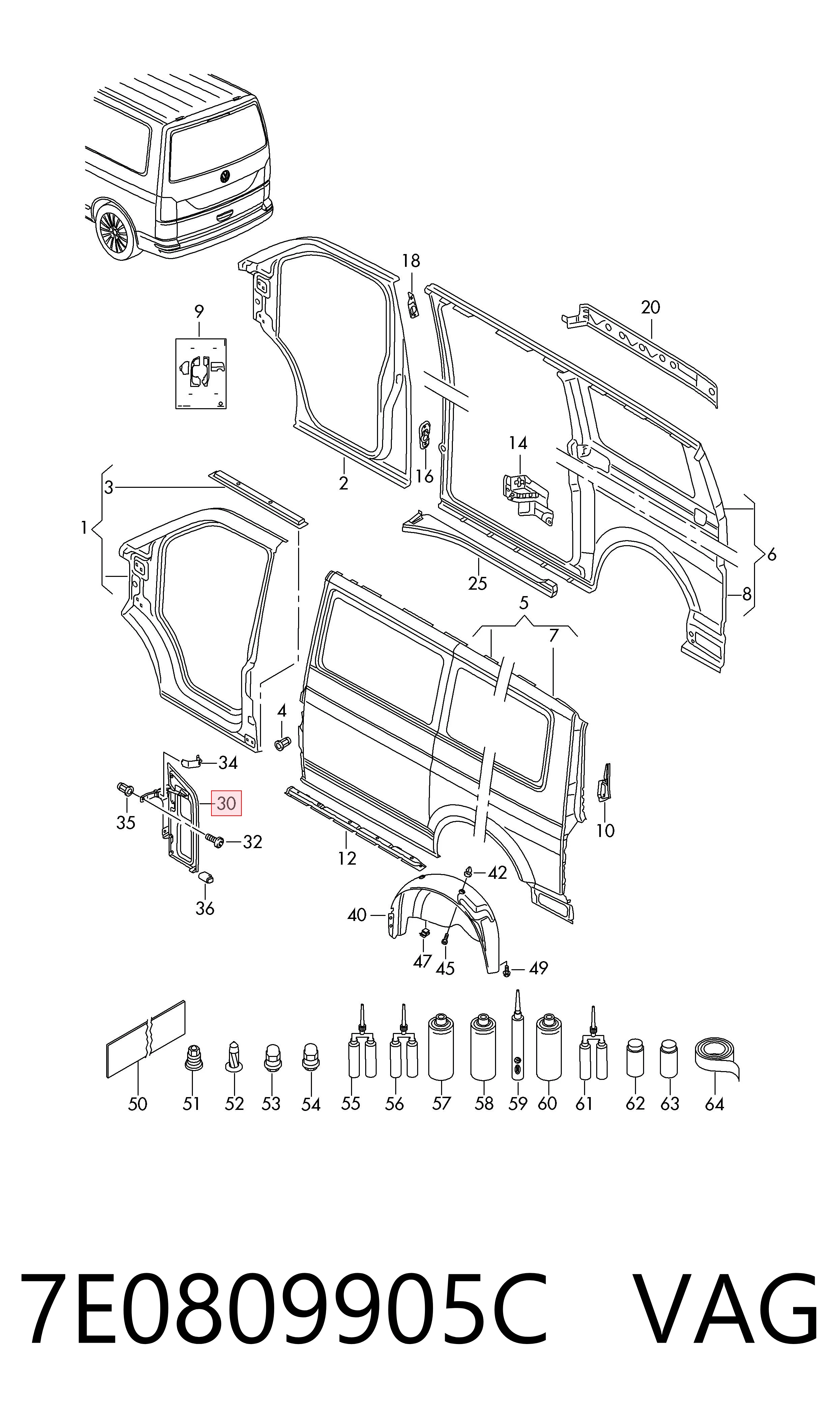do Volkswagen Transporter (SGA, SGH, SHA, SHH)