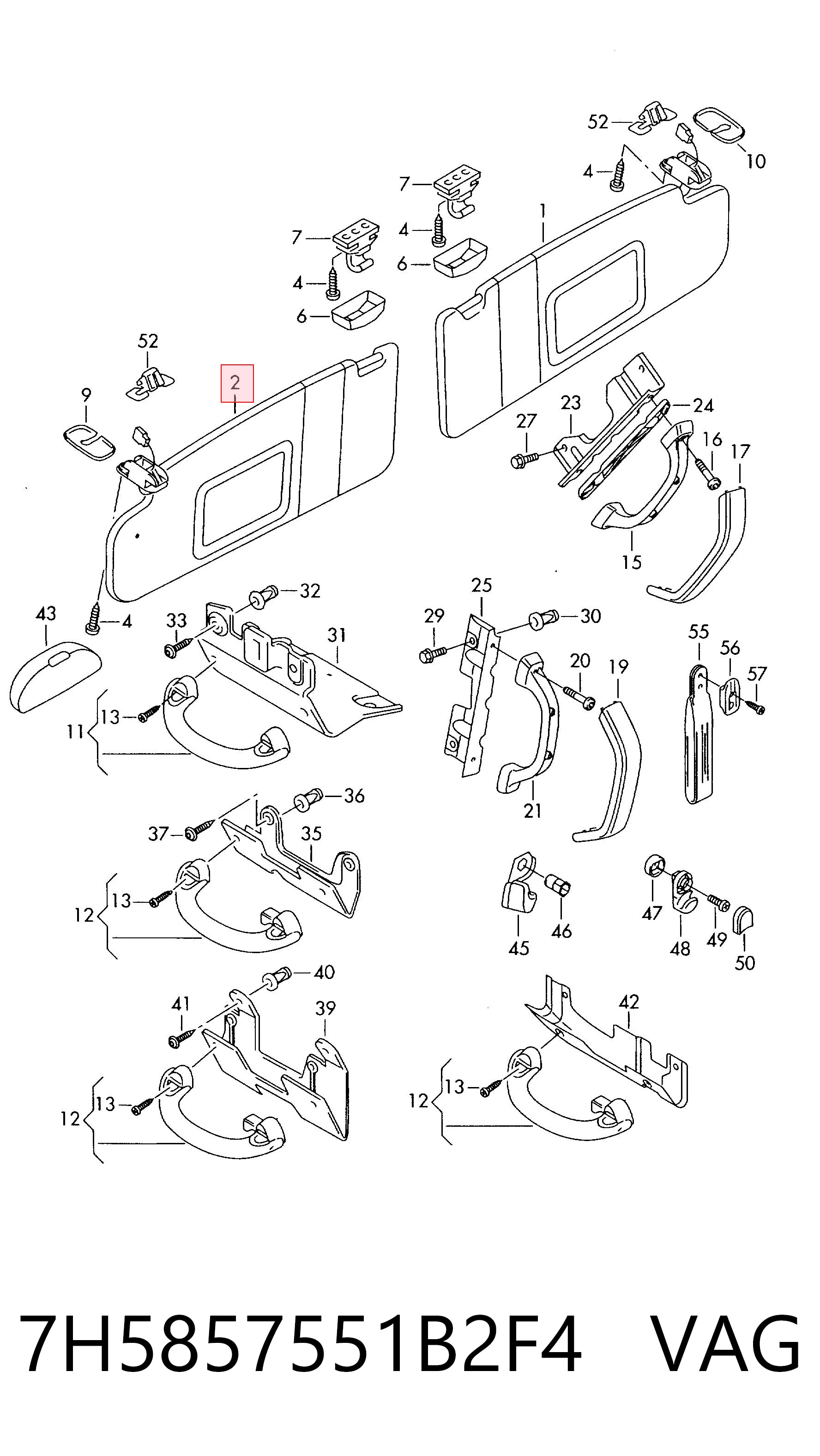 Osłona przeciwsłoneczna do Volkswagen Transporter T5 7HB, 7HJ, 7EB, 7EJ
