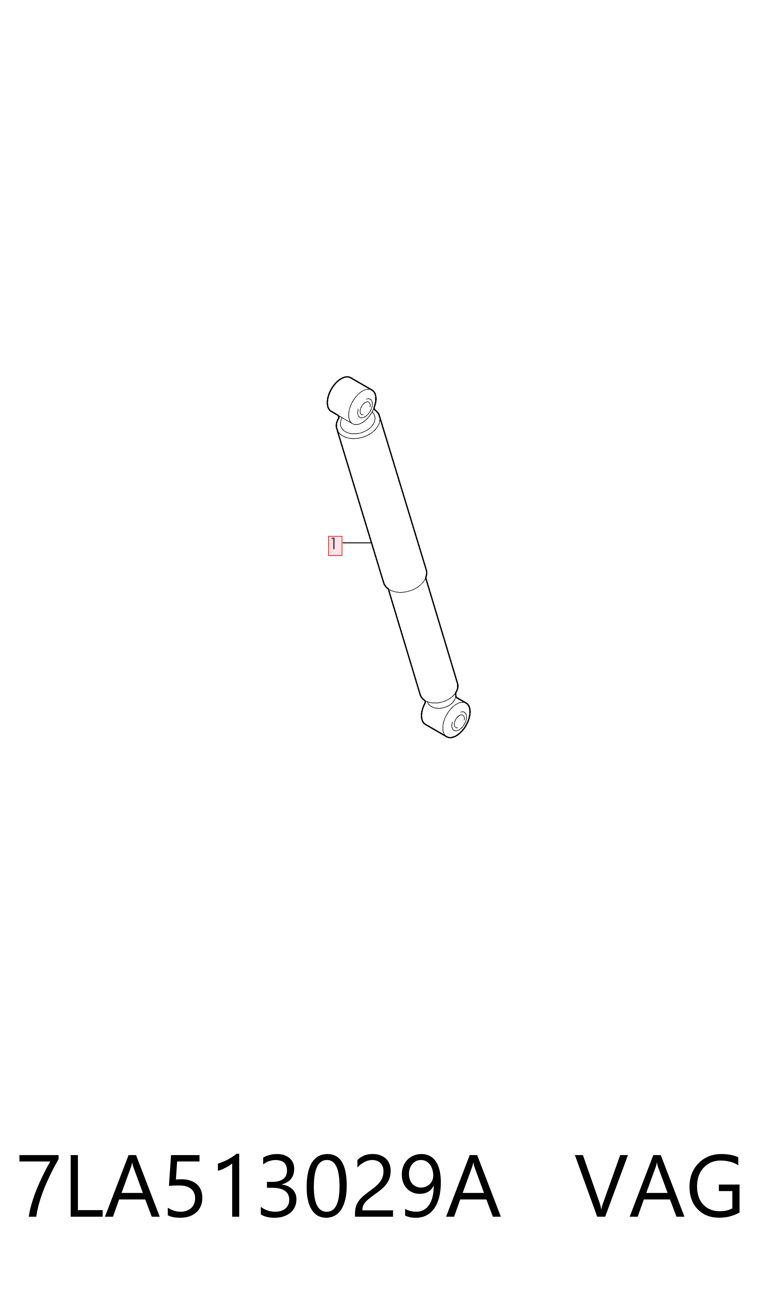 7LA513029A VAG Amortyzator tylny
