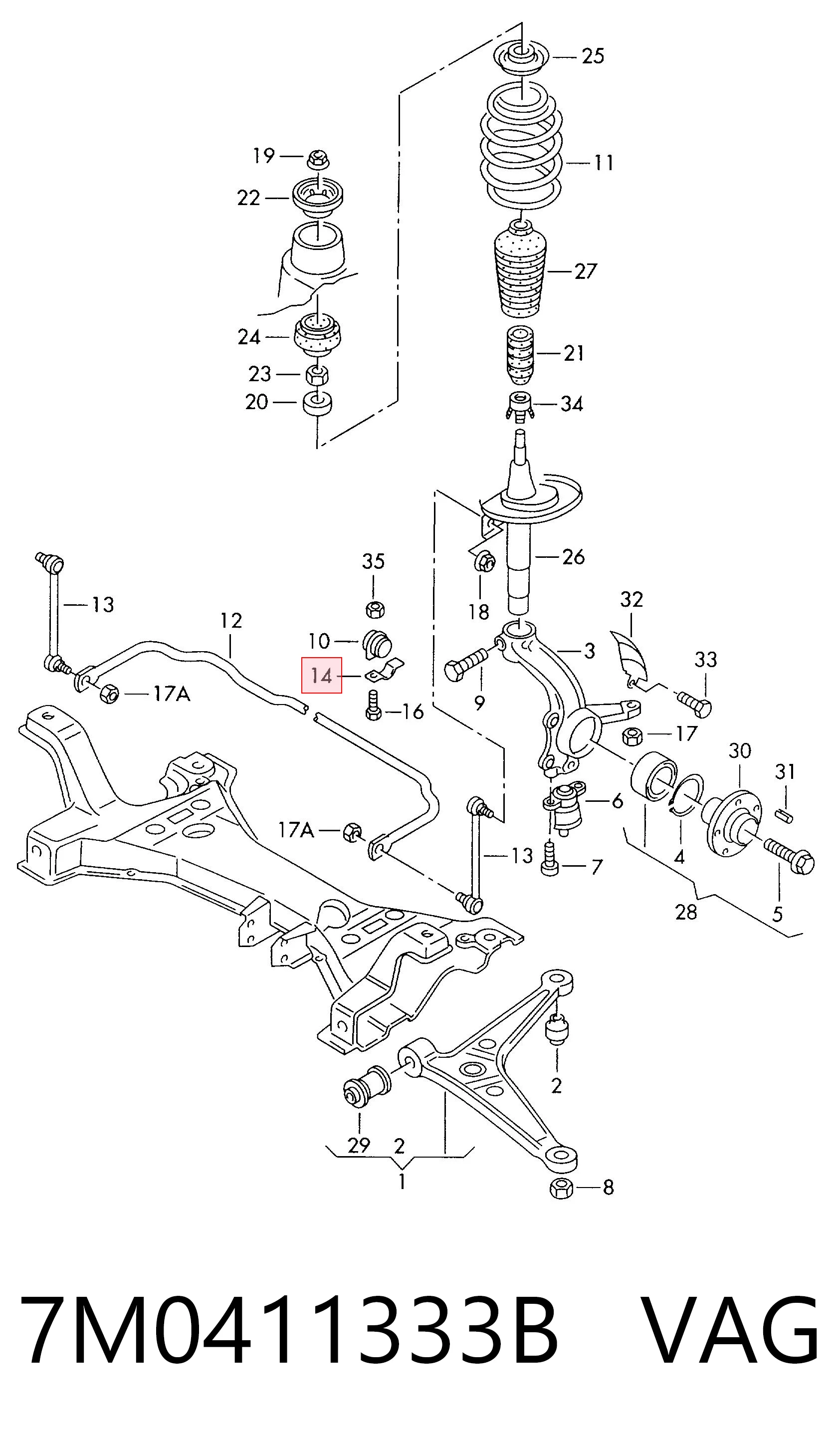 7M0411333B VAG