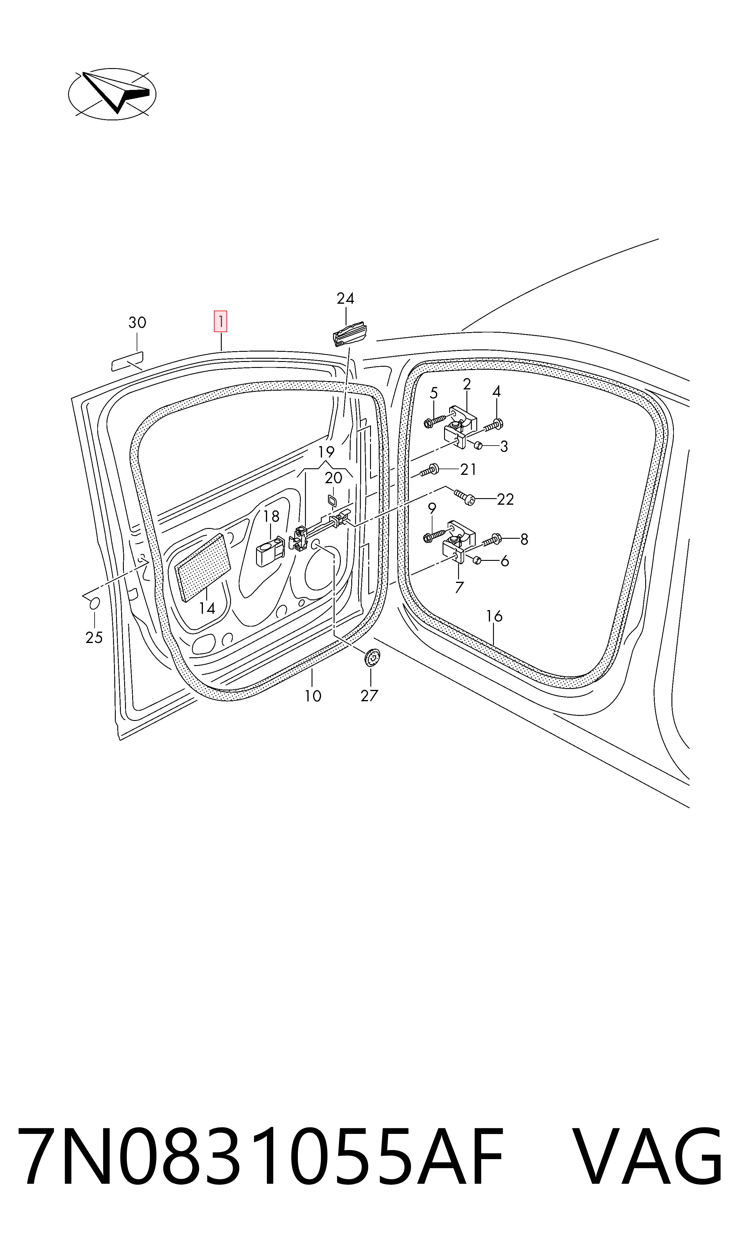 7N0831055AF VAG