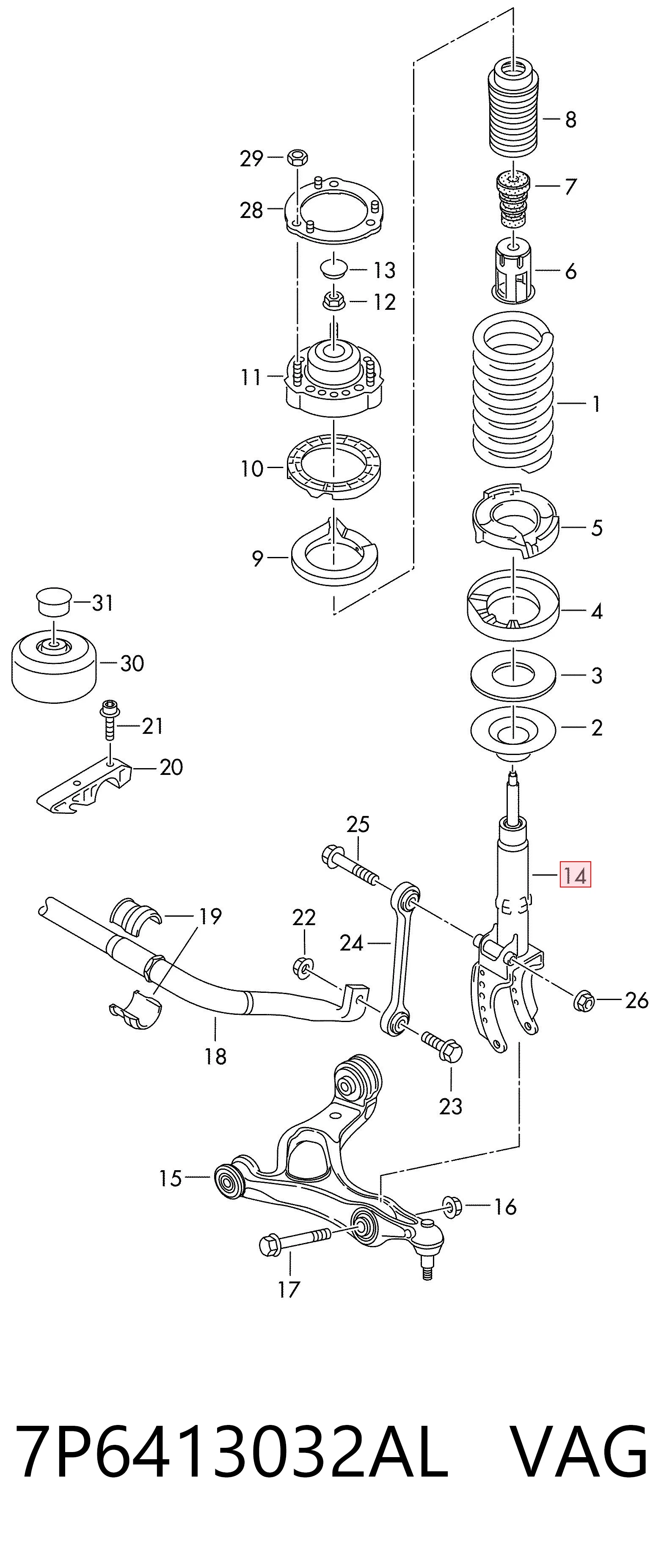 7P6413032AL VAG