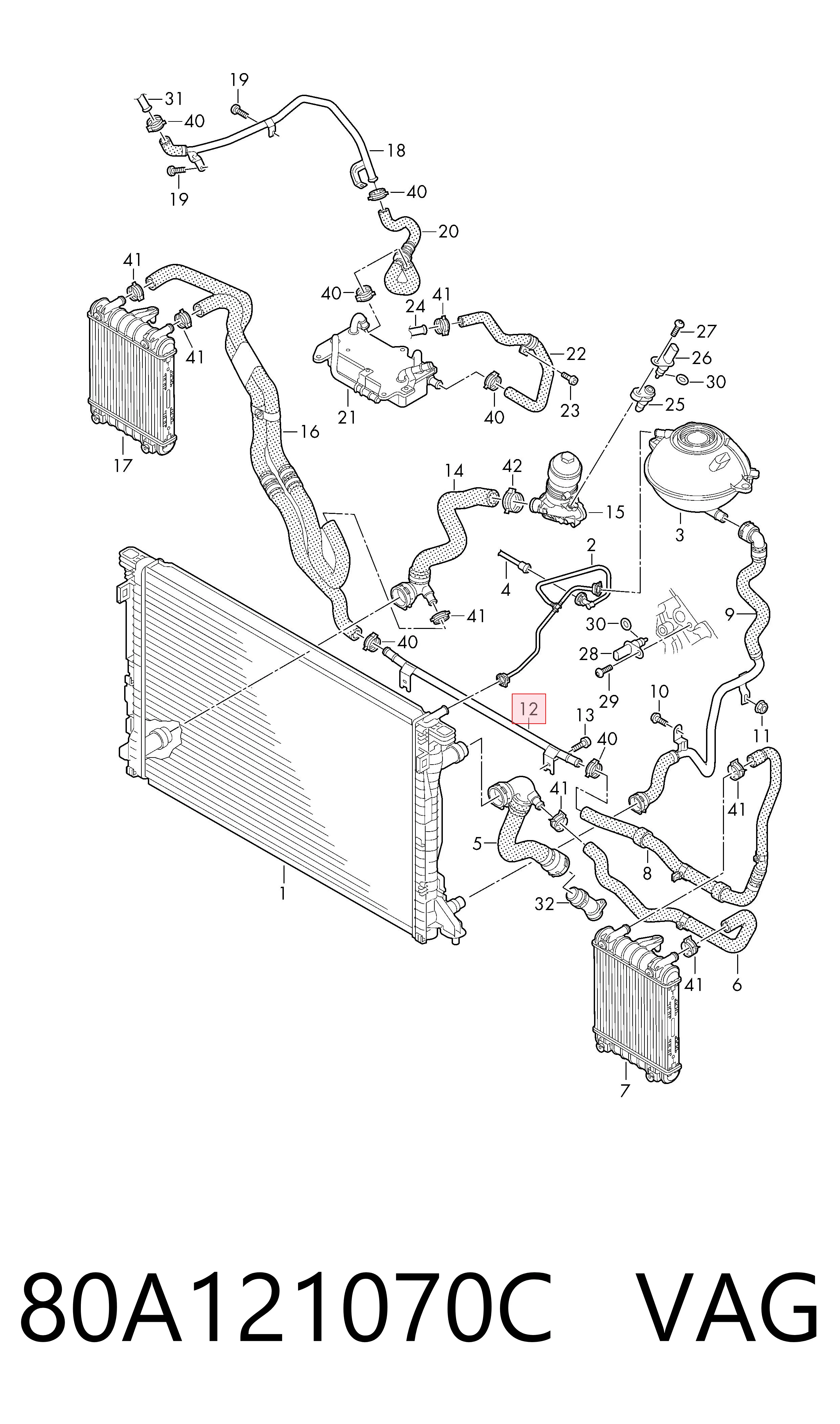80A121070C VAG