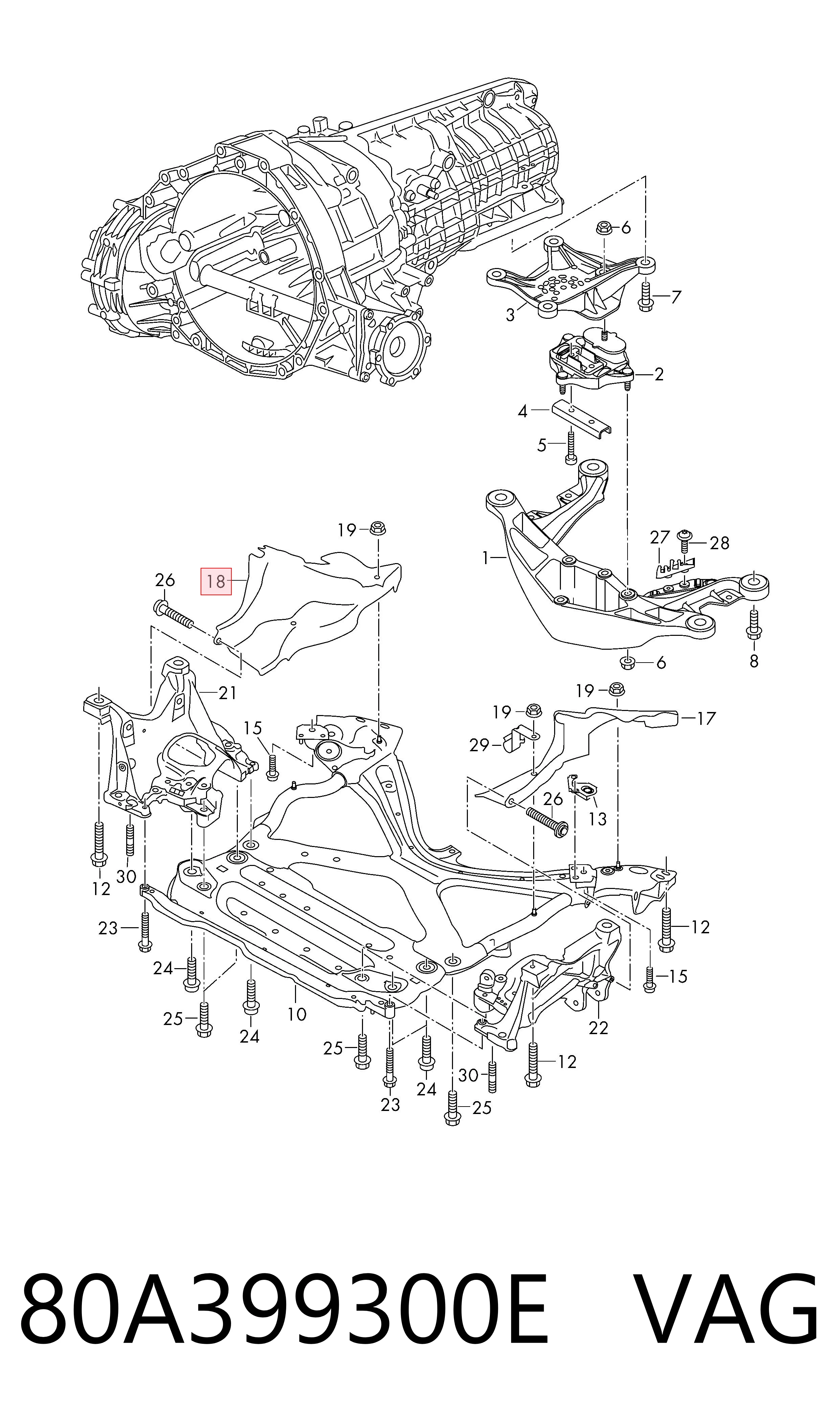  VAG 80A399300E cena, od 15,69 USD